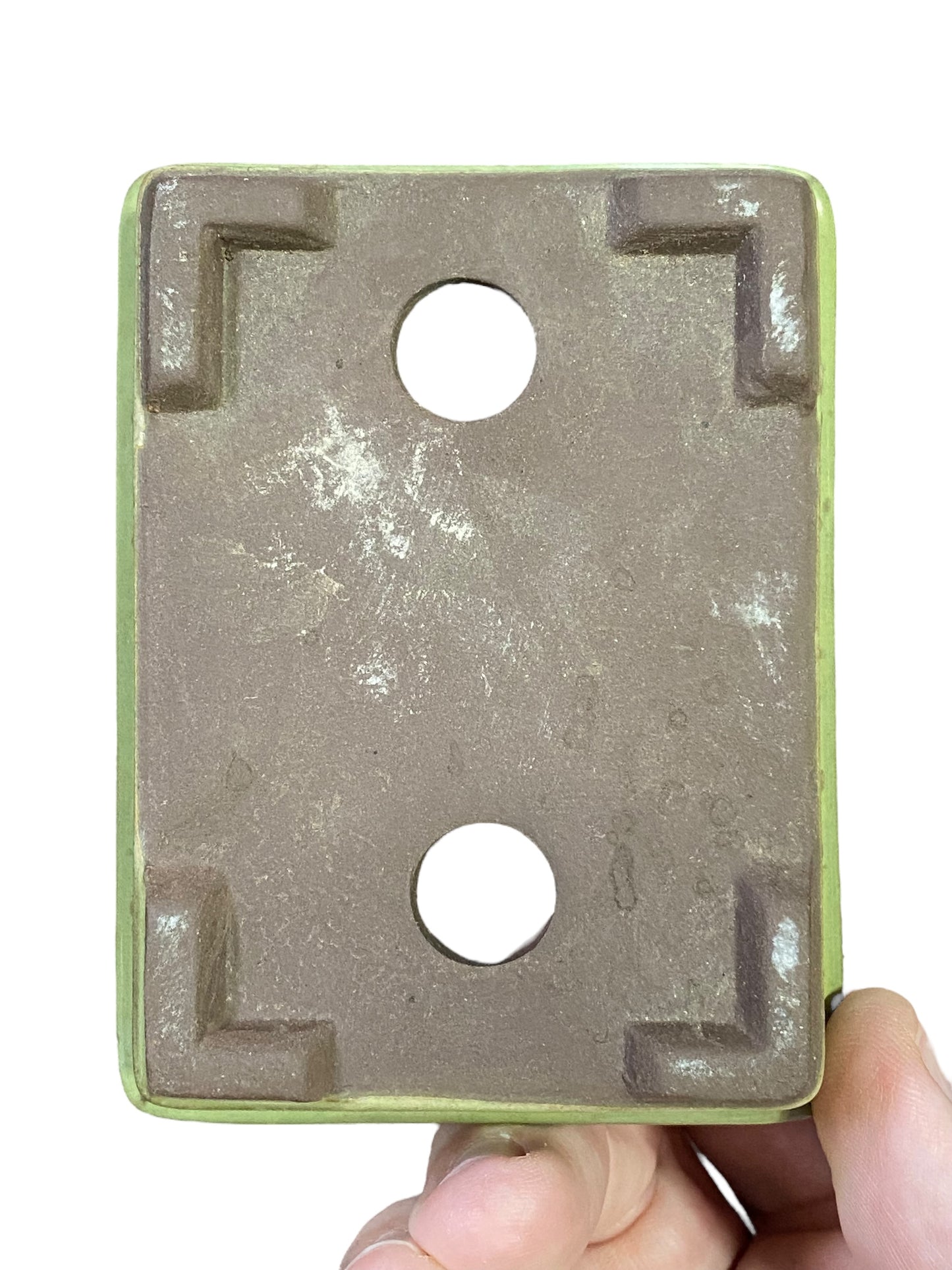 Japanese - Glazed Rectangle Bonsai Pot (4β wide)