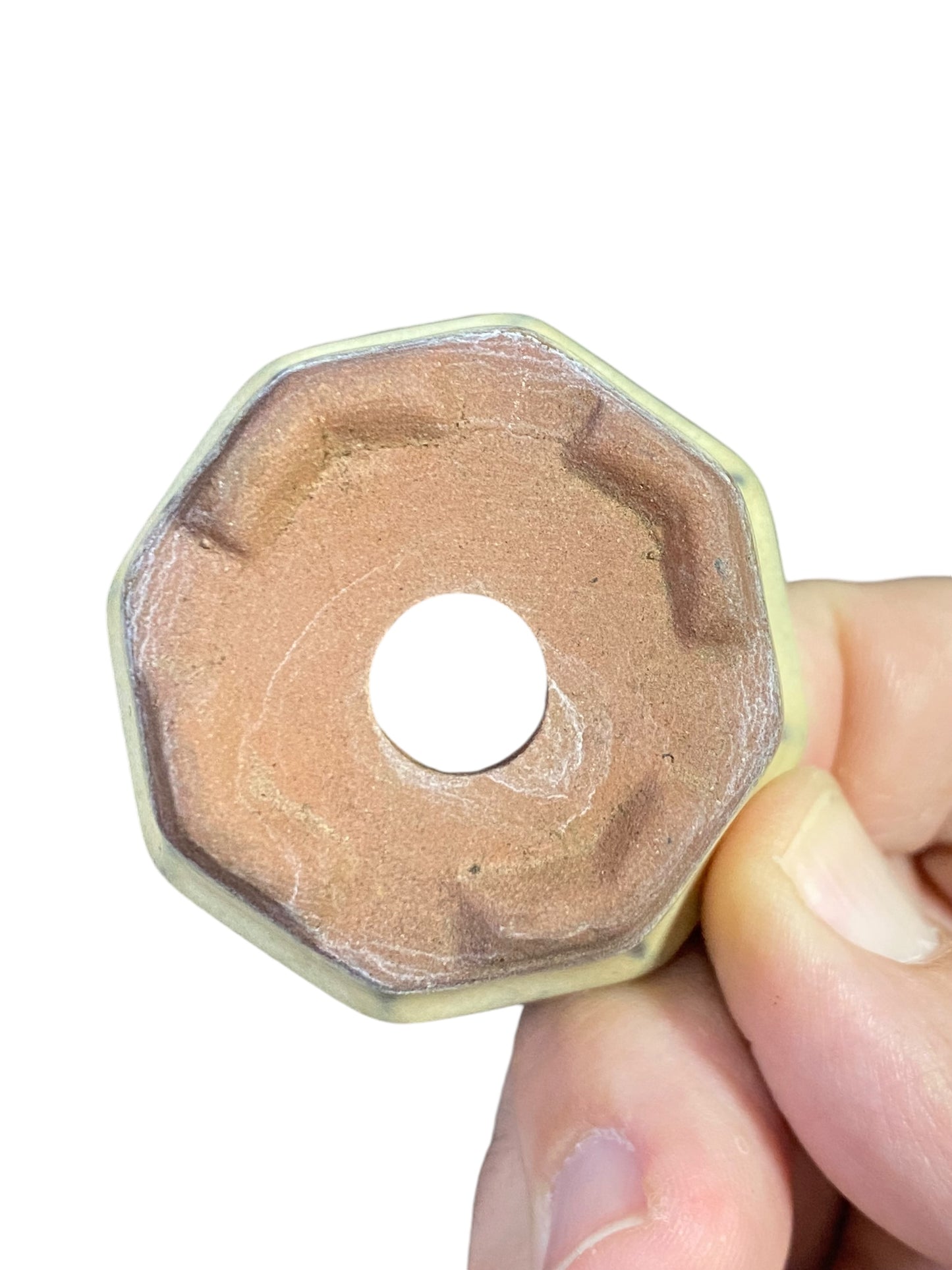 Japanese - Mame Glazed Octagon Bonsai Pot (1-15/16" wide)