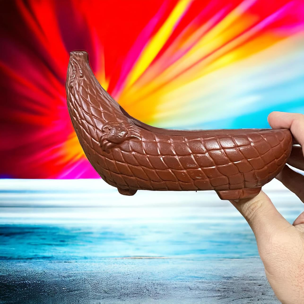 Bigei - Rare Gourd With Crab Bonsai Pot (6-3/4โ wide)