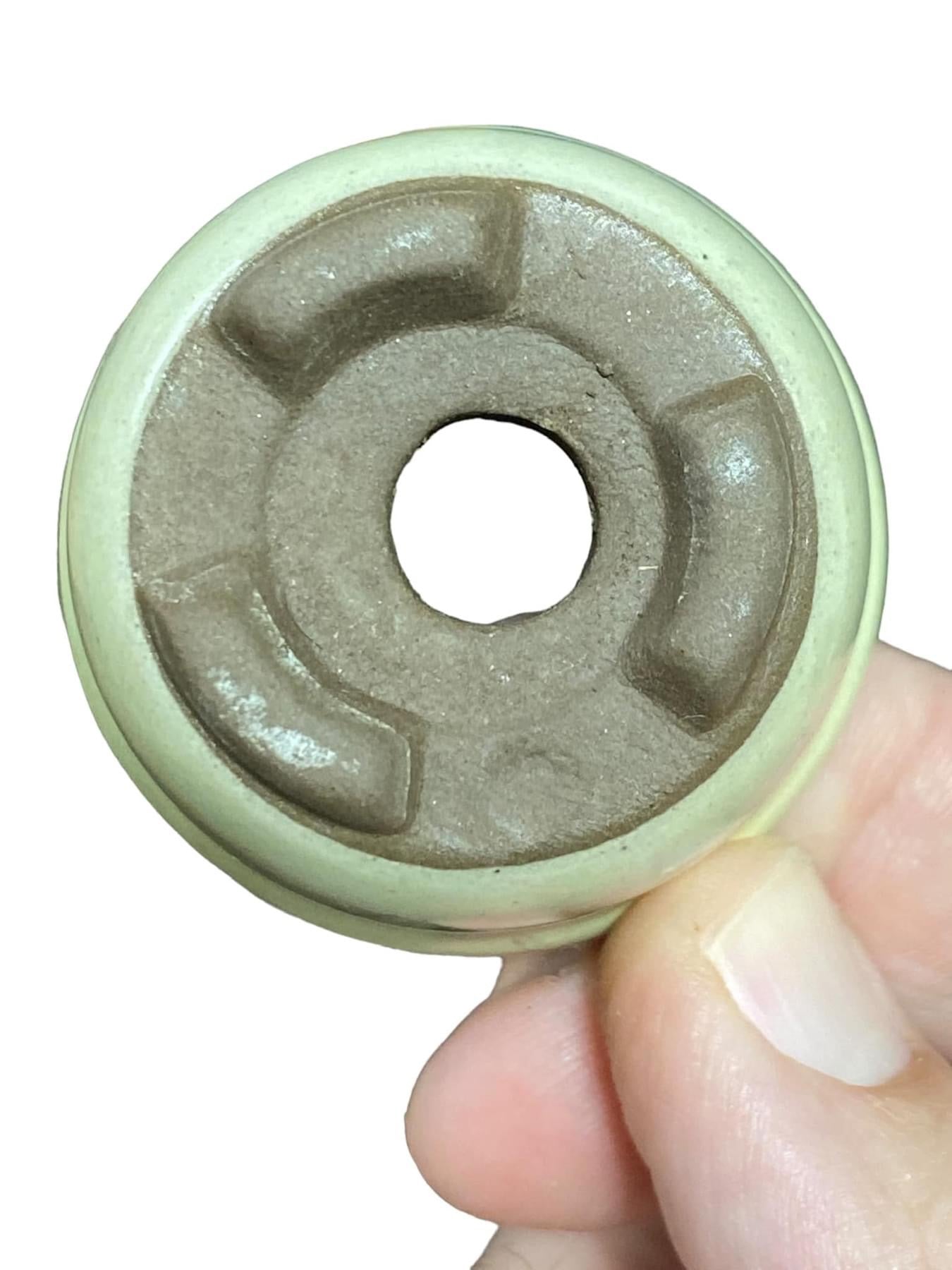 Japanese - Round Bonsai Pot from Japan (1-3/4" wide)