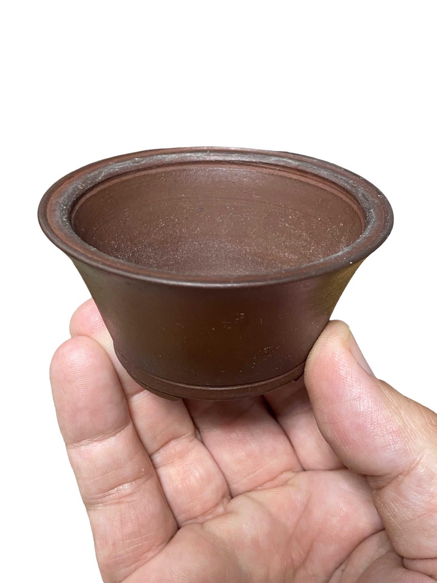 Yamaaki - Unglazed Rimmed Bowl Bonsai Pot