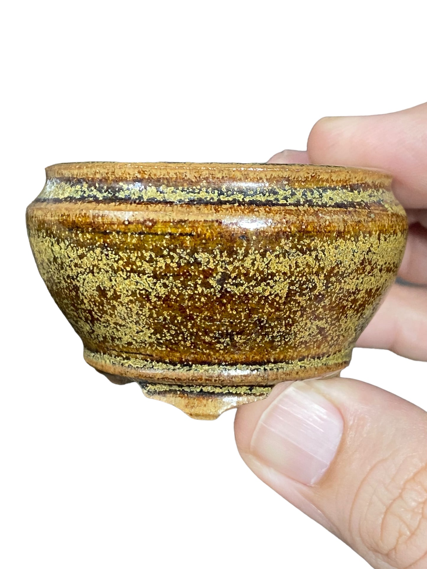 Kyan - Mame / Tiny Bonsai or Accent Pot from Japan (2-5/16" wide)