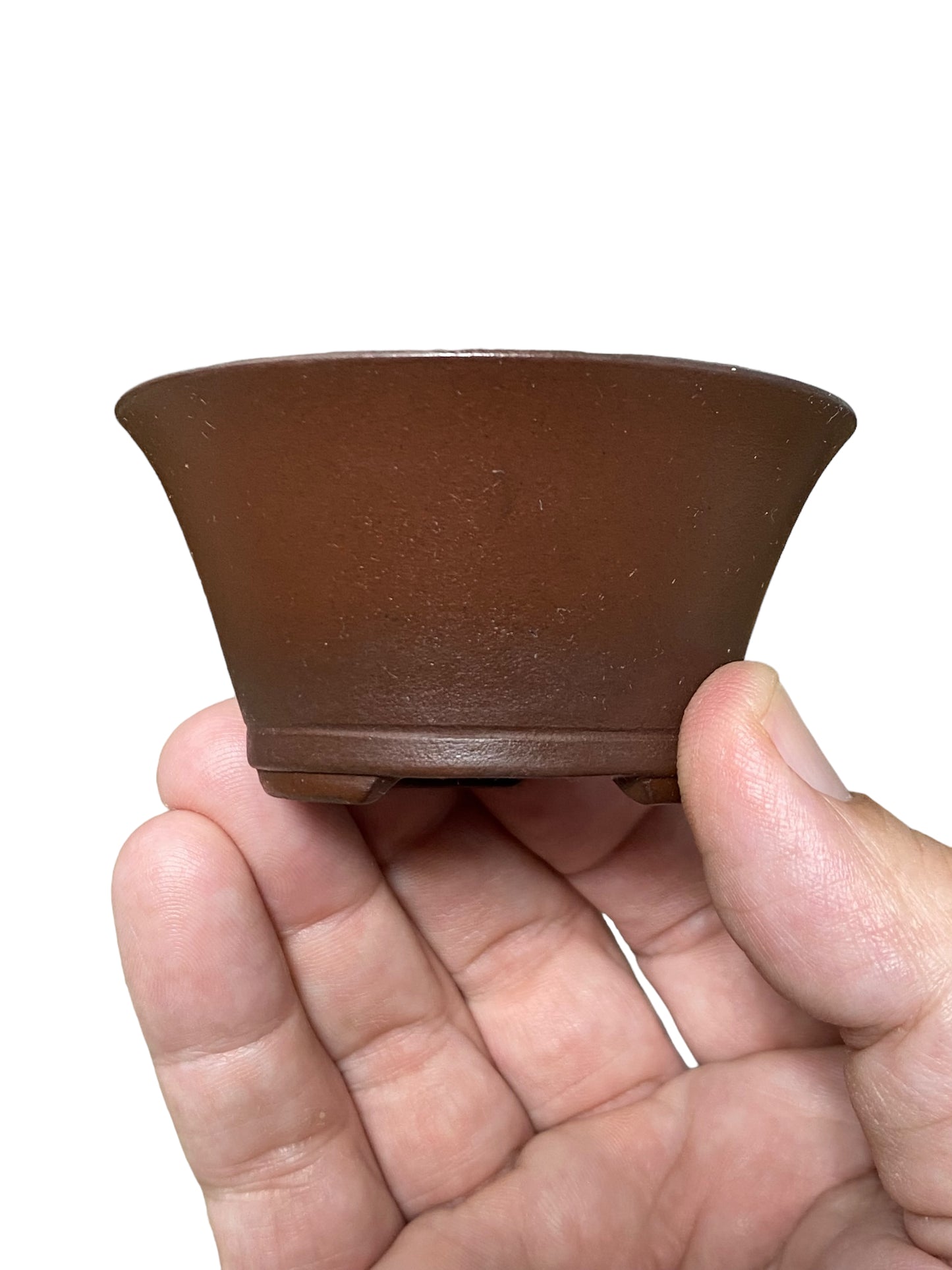 Yamaaki - Unglazed Rimmed Bowl Bonsai Pot