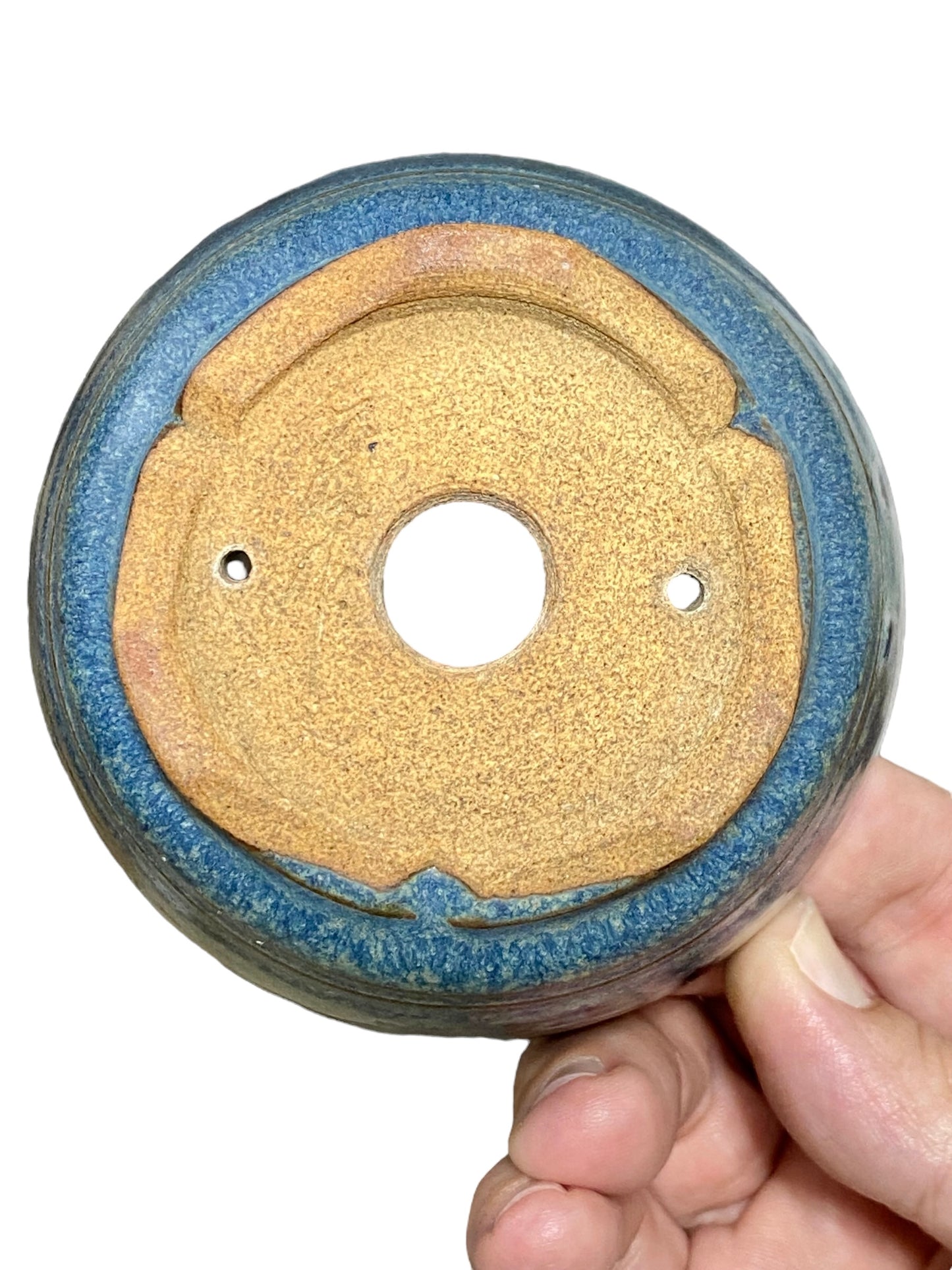 Isso - Stellar Glazed Bowl Bonsai Pot (3-15/16" wide)