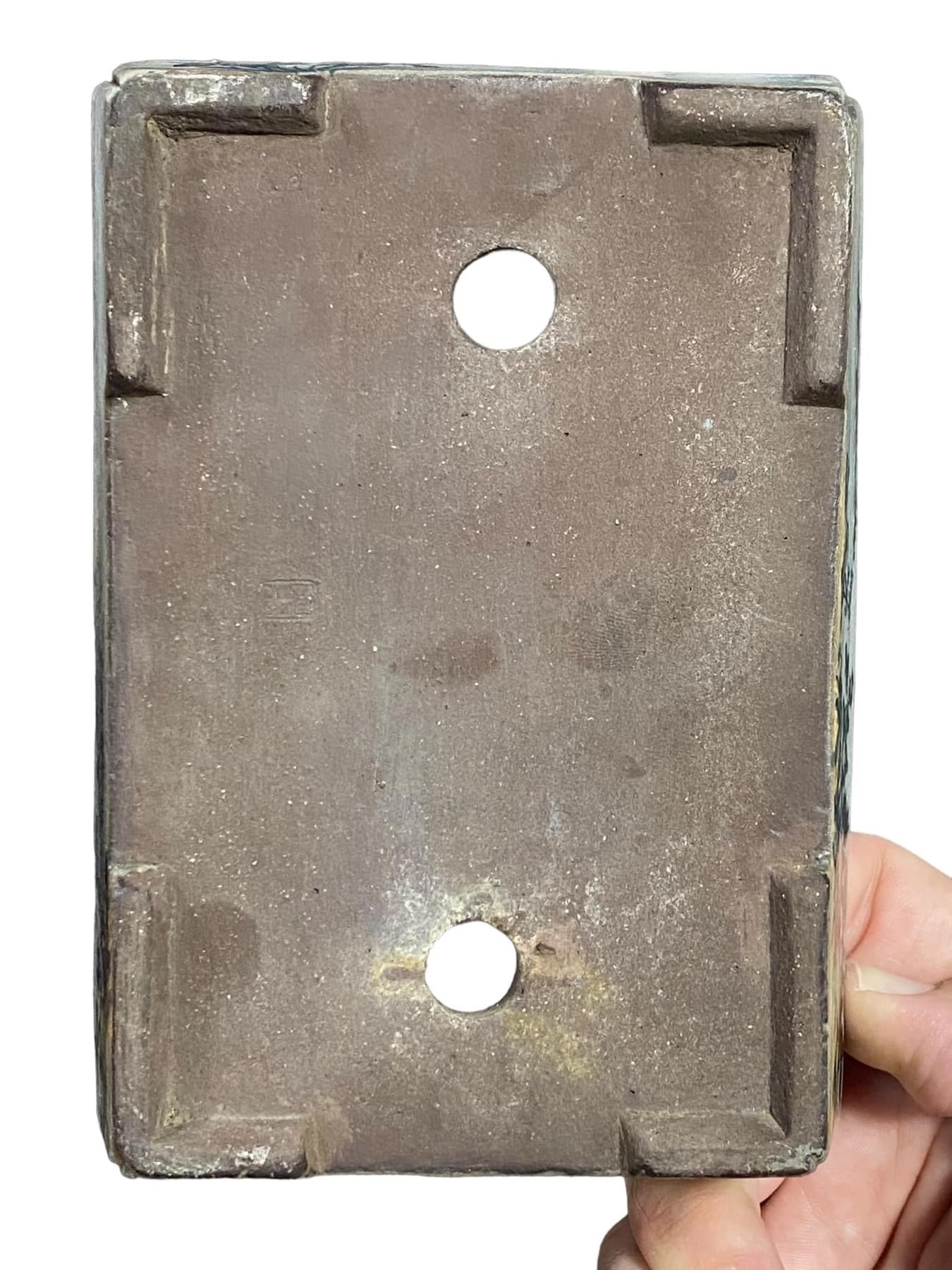 Tosui - Rare and Old Beautiful Painted Bonsai Pot (6-9/16β wide)