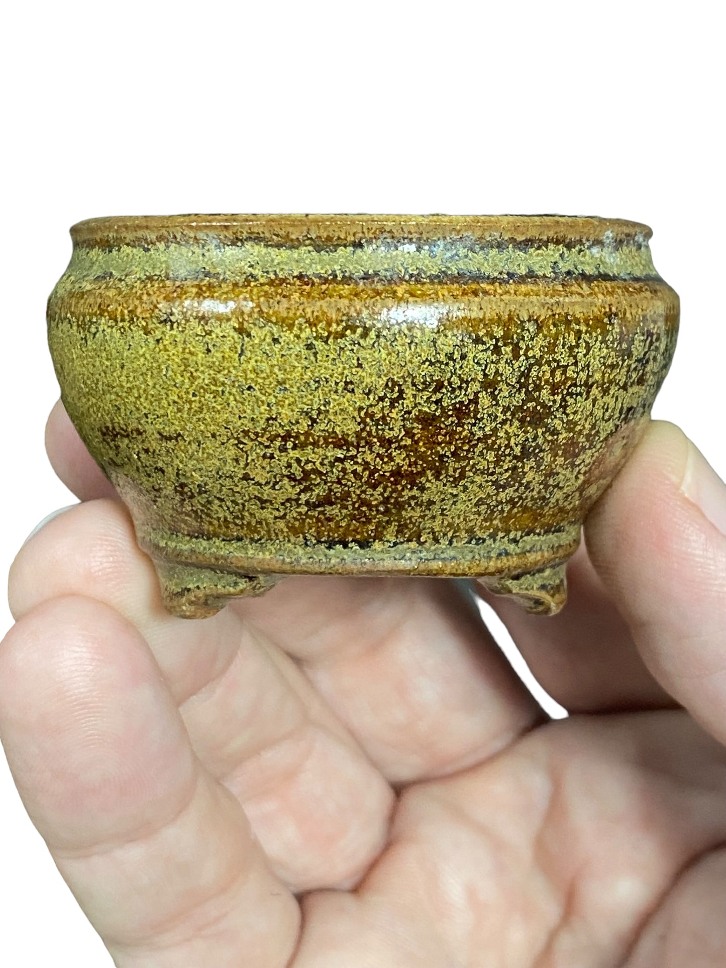 Kyan - Mame / Tiny Bonsai or Accent Pot from Japan (2-5/16" wide)
