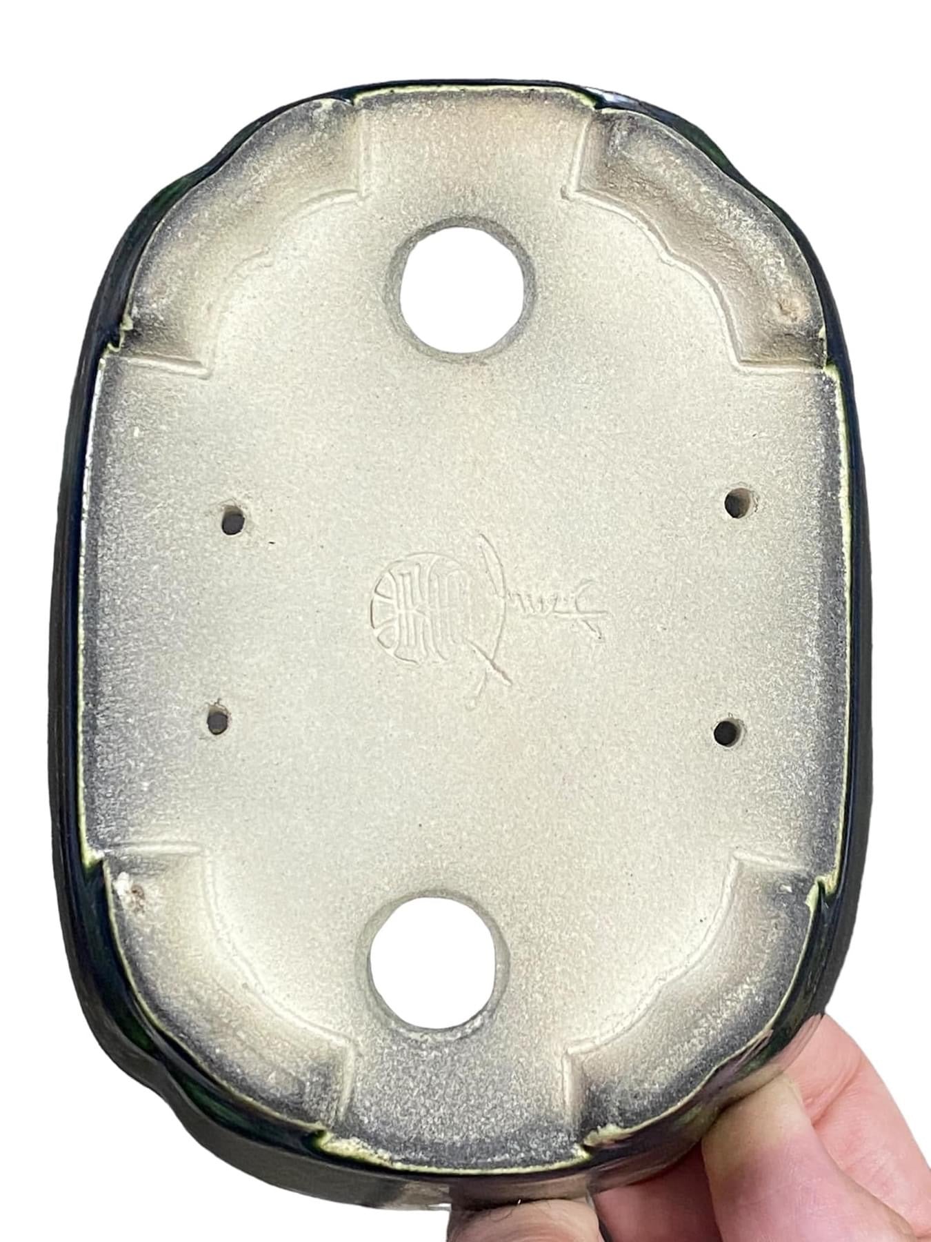 Satomi Terahata - Elongated Mokko Style Bonsai Pot (6-3/8” wide)