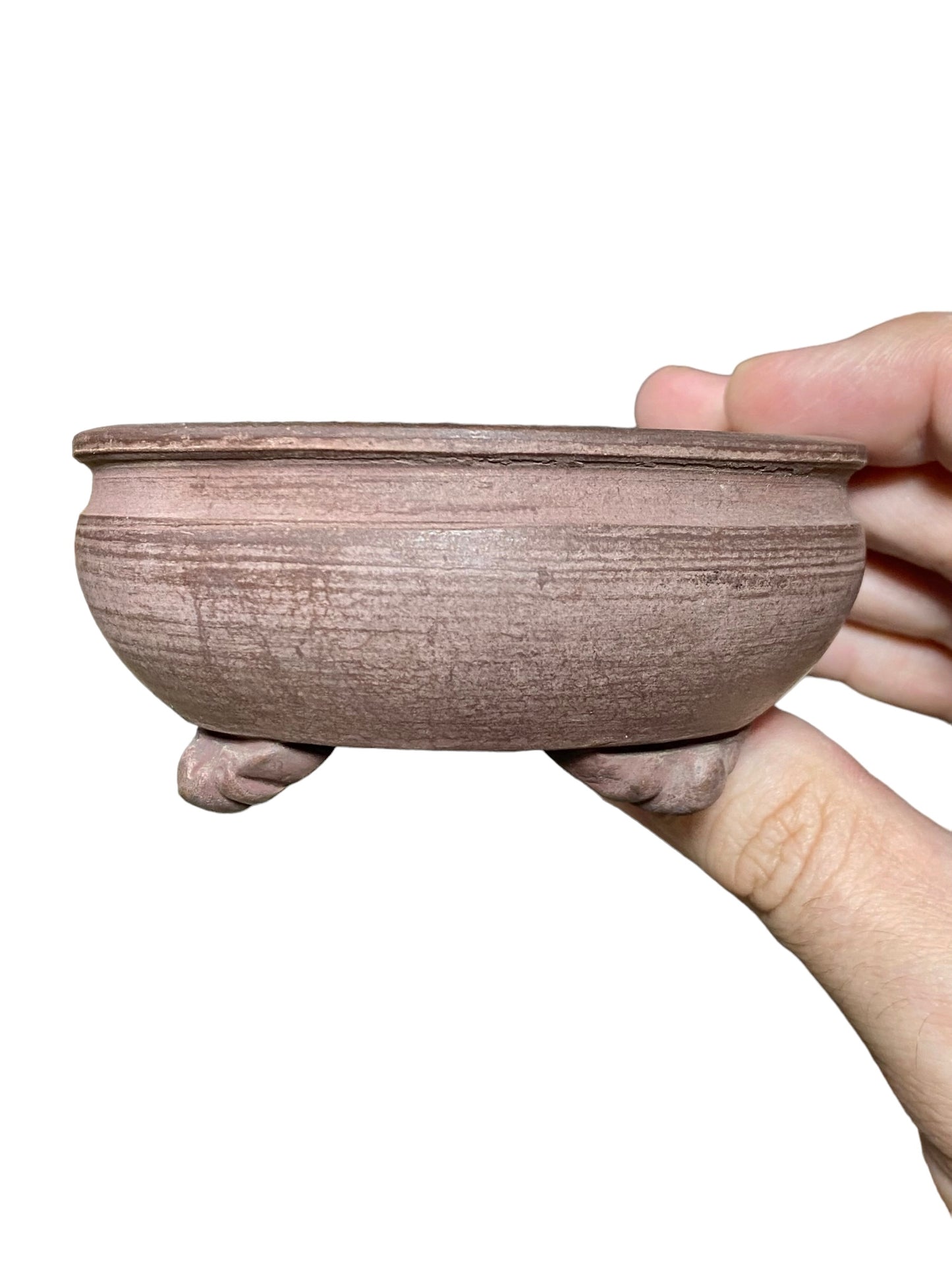 Shouzan - Thick Footed Bowl Style Bonsai Pot (3-3/4" wide)