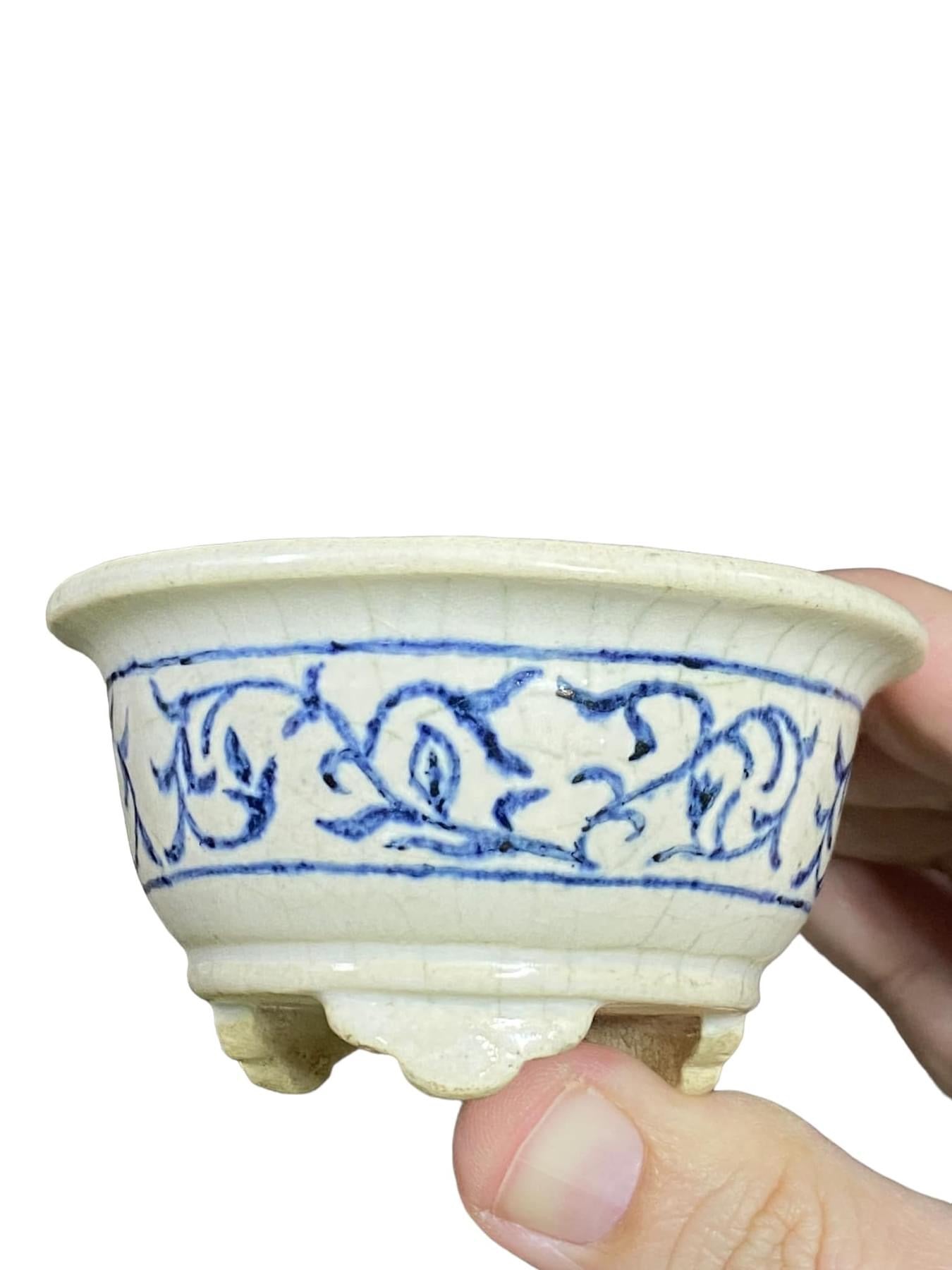 Ikegami - Painted Bowl Bonsai Pot (3-3/8" wide)