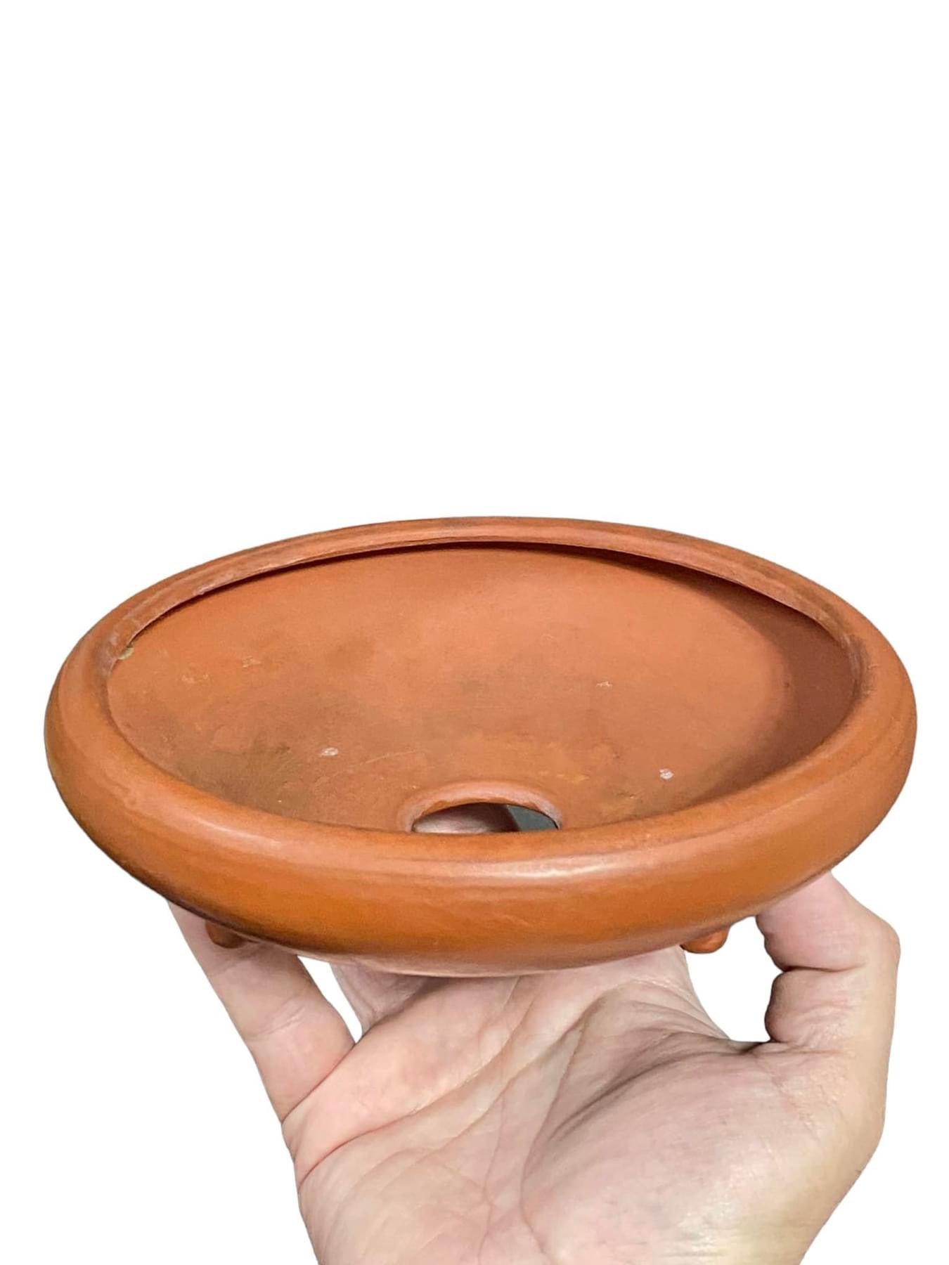Ittoen - Large Round Style Bonsai Pot (7" wide)