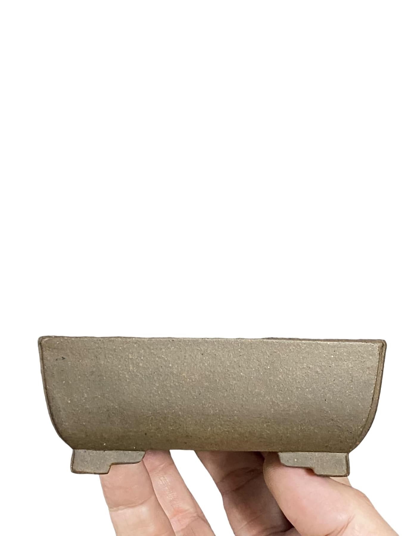 Yamaaki (Kataoka Akitsugi) - Classic Unglazed Bowl Bonsai Pot (4-7/16" wide)