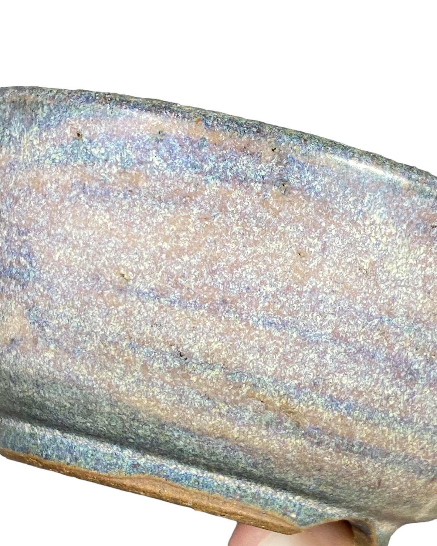 Chikuho - Rare Multicolor Glazed Bonsai Pot (4” wide)