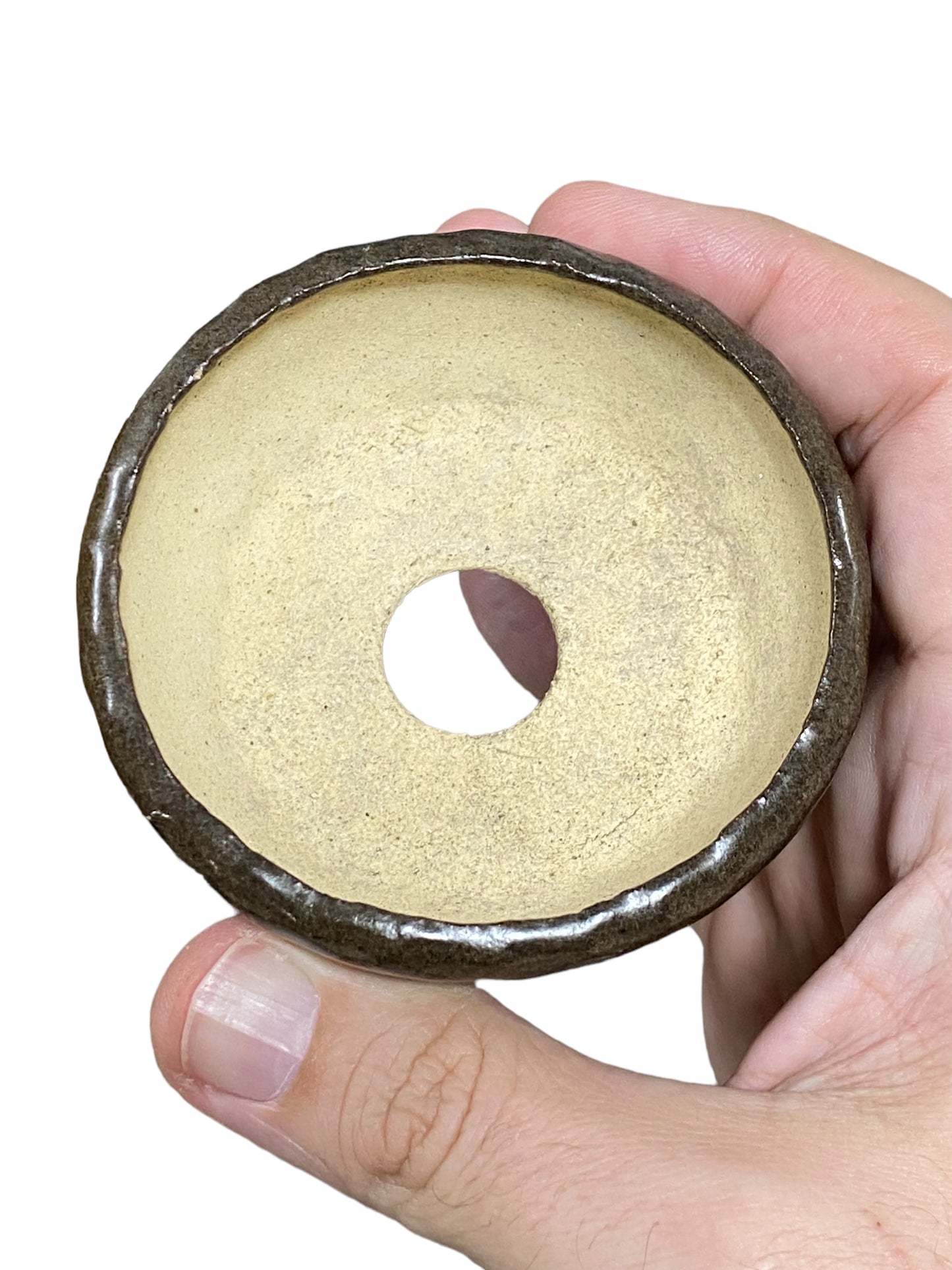 Kousen - Shohin Glazed Bowl Bonsai Pot (3-1/4" wide)