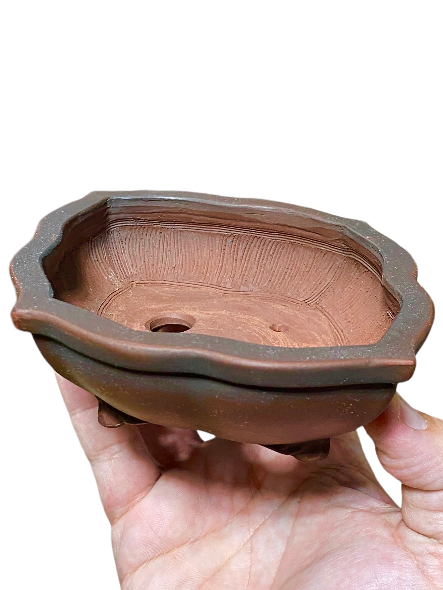 Bigei - Unglazed Classic Mokko Style Bonsai Pot