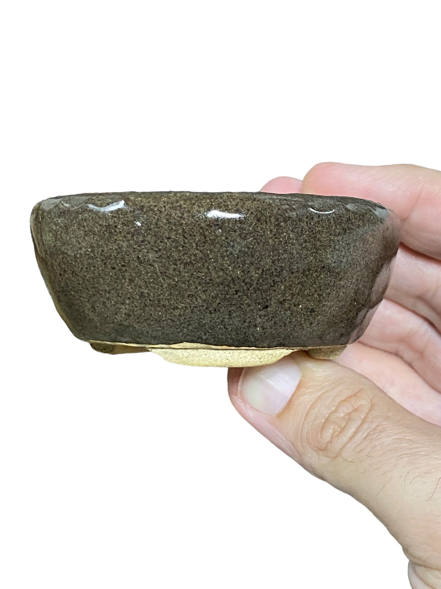 Kousen - Shohin Glazed Bowl Bonsai Pot (3-1/4" wide)