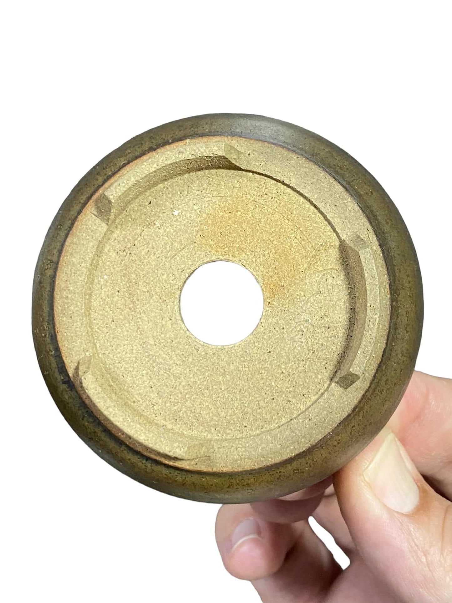 Deiju - Stellar Glazed Footed Bowl Bonsai Pot (3" wide)