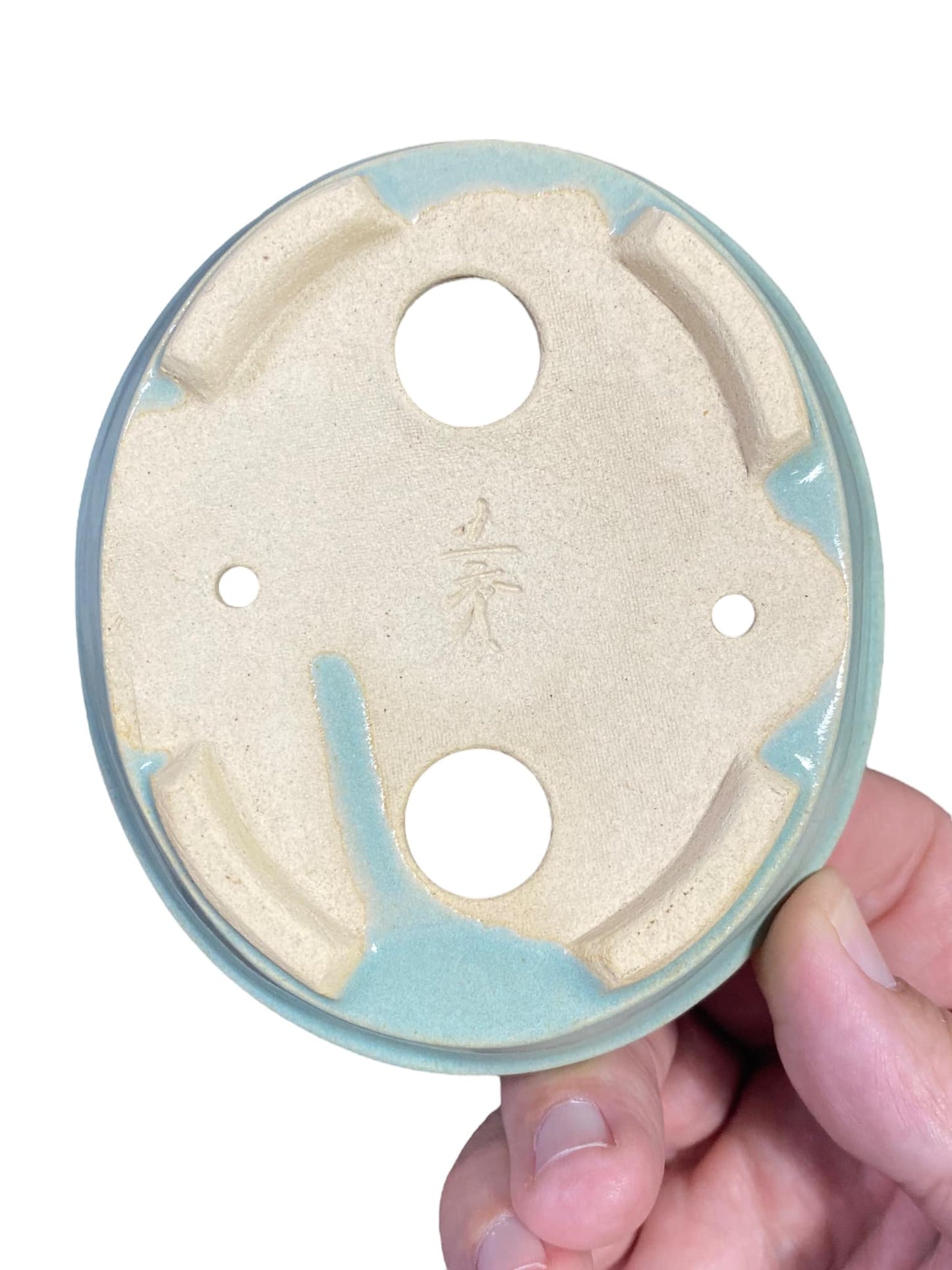 Dokou - Wonderful Candy Cream Teal Glaze Pot (4-3/8" wide)