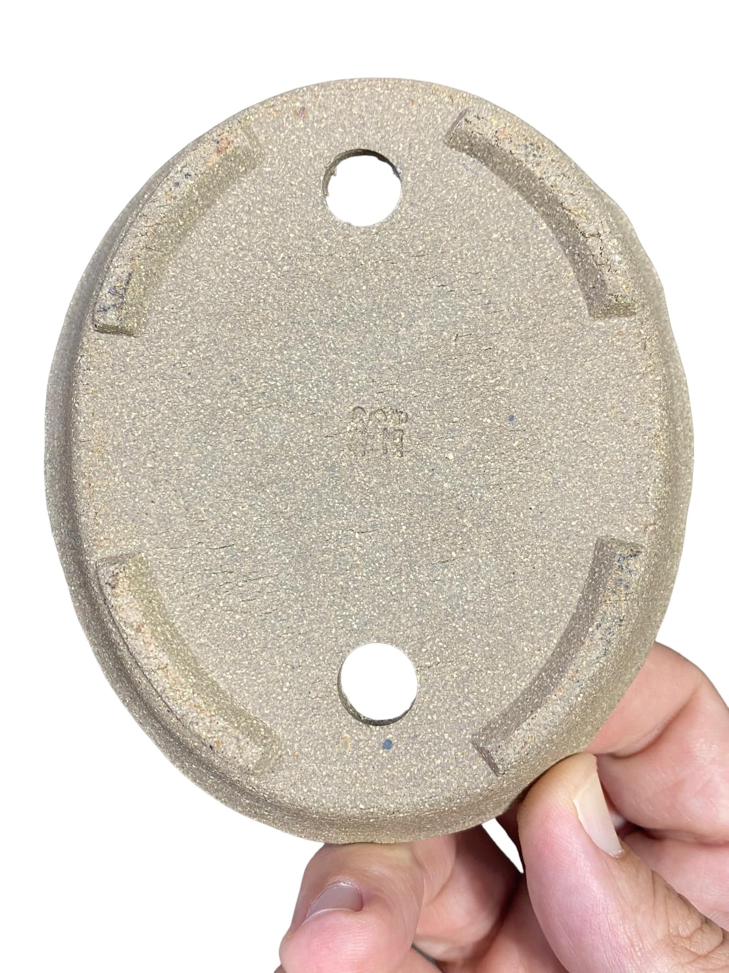 Shoseki - Unglazed Tan Oval Bonsai Pot (5" wide)