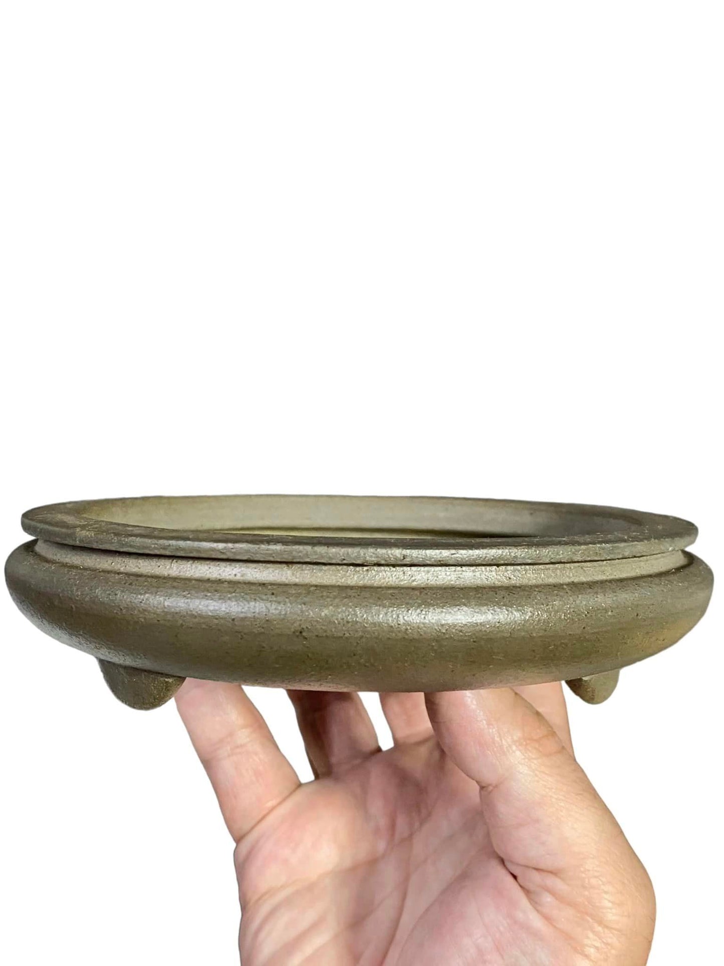 Ittoen - Fantastic Old Bag Style Bonsai Pot (6-1/8" wide)