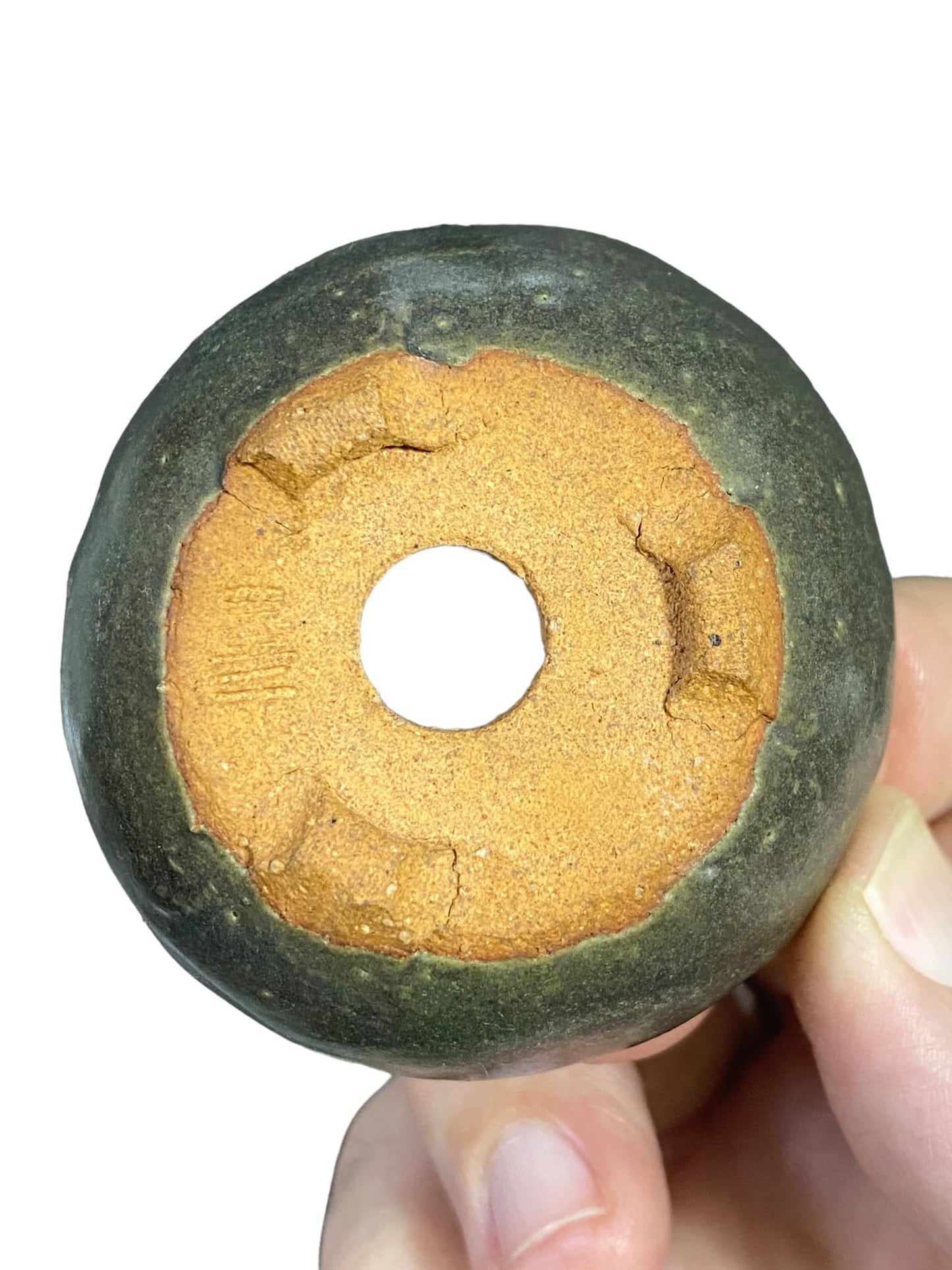 Housen - Quality Mame Footed Bowl Bonsai Pot (2-7/16" wide)