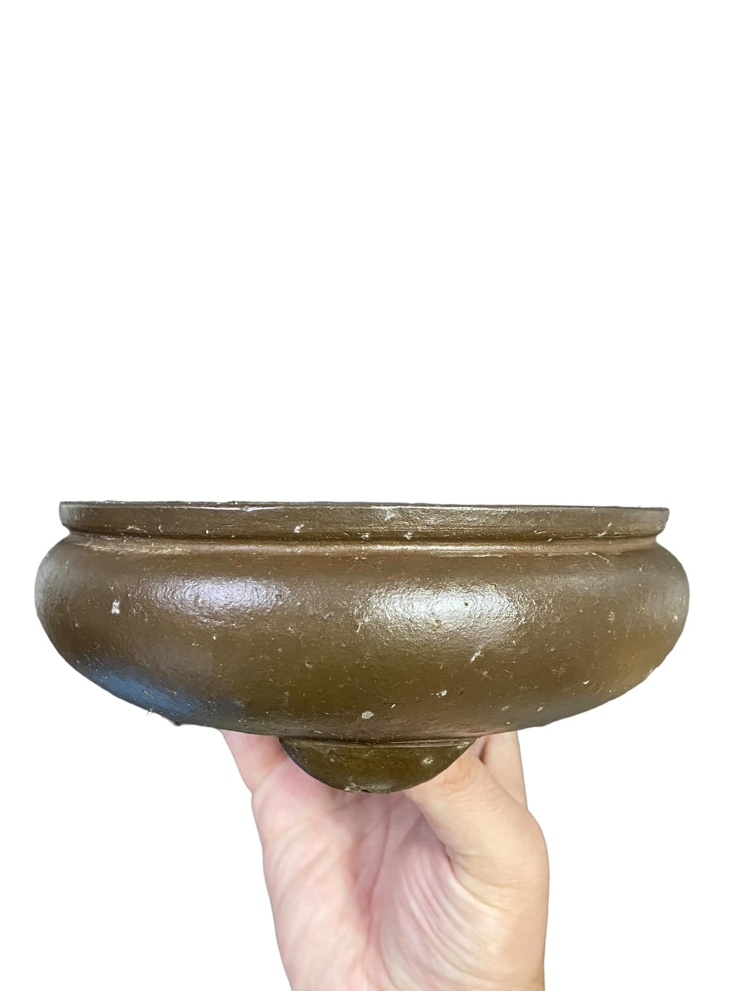 Maruhei - Chunky Old Tokoname Oval Bonsai Pot (8-3/4" wide)