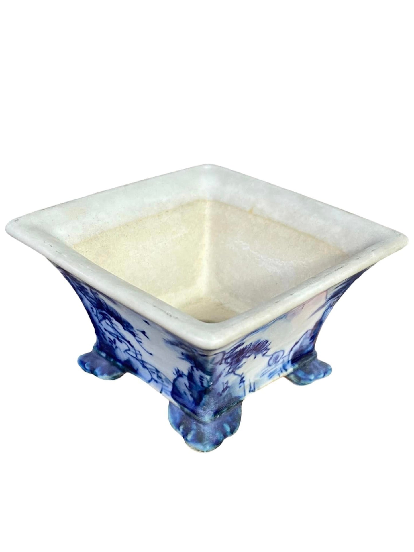 Teizan - Beautiful Scenic Semi-Cascade Bonsai Pot (3-1/8" wide)