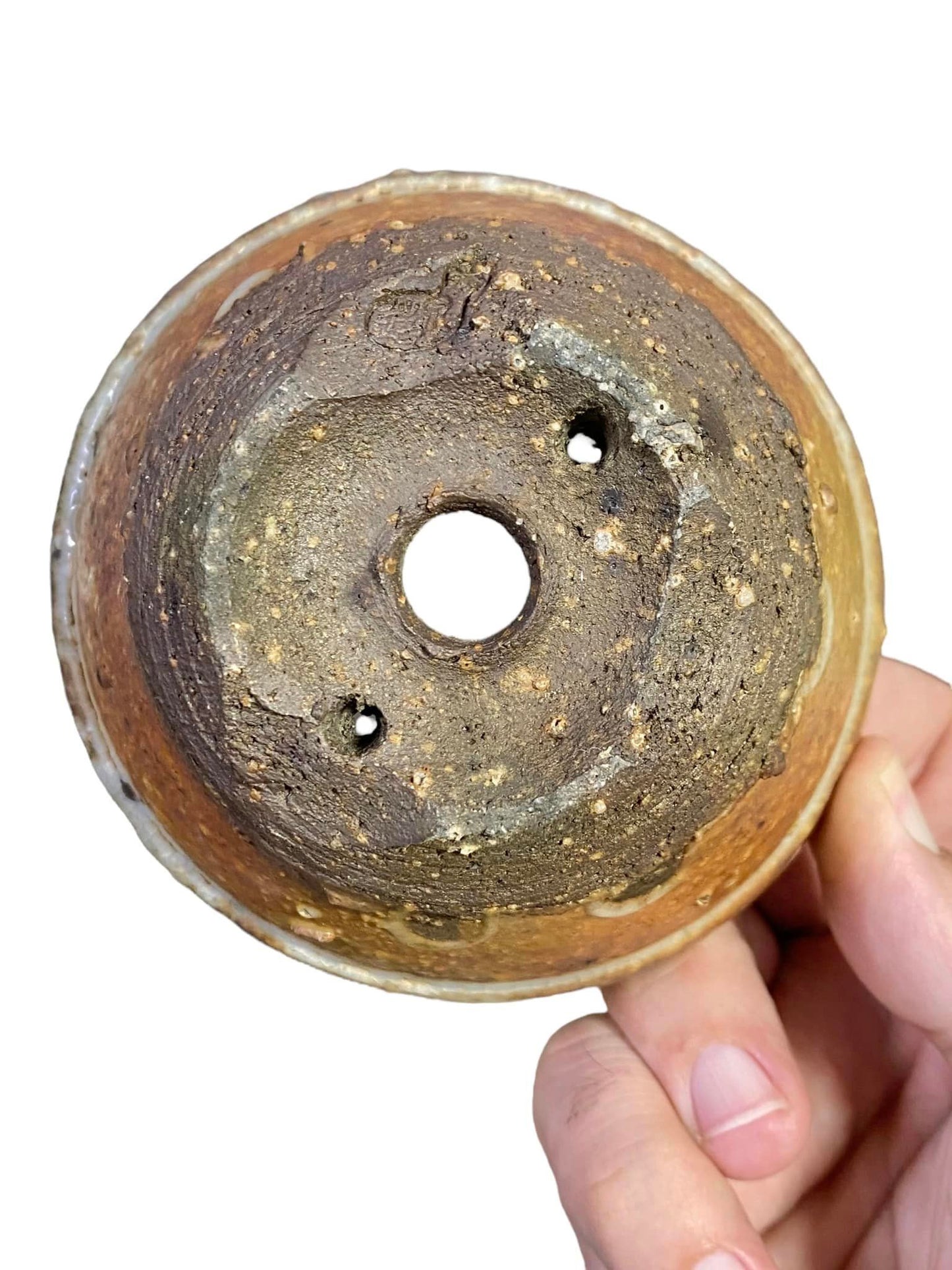 Yamaaki - Rare Glazed Bowl Bonsai Pot (4" wide)