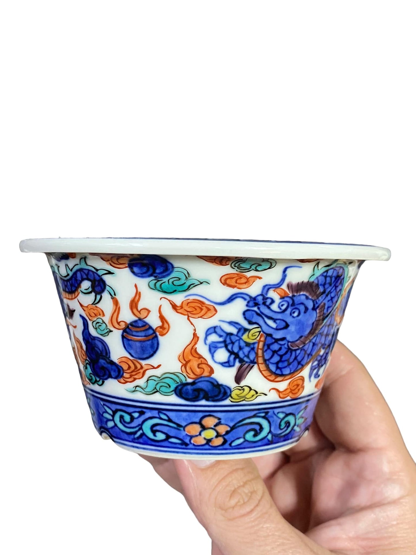 Heian Shouami - Exhibition Painted Bowl and Signed Box (4-9/16" wide)