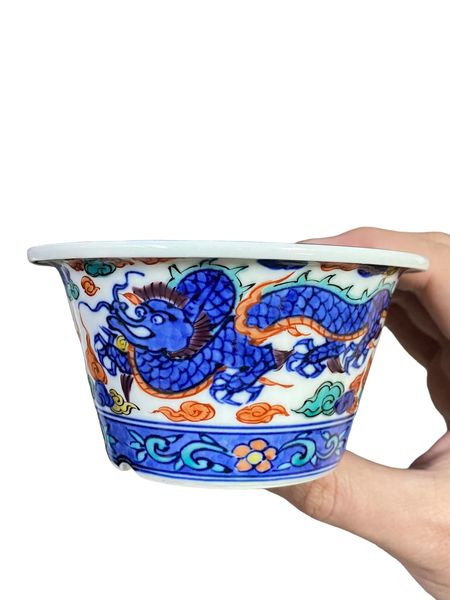 Heian Shouami - Exhibition Painted Bowl and Signed Box (4-9/16" wide)