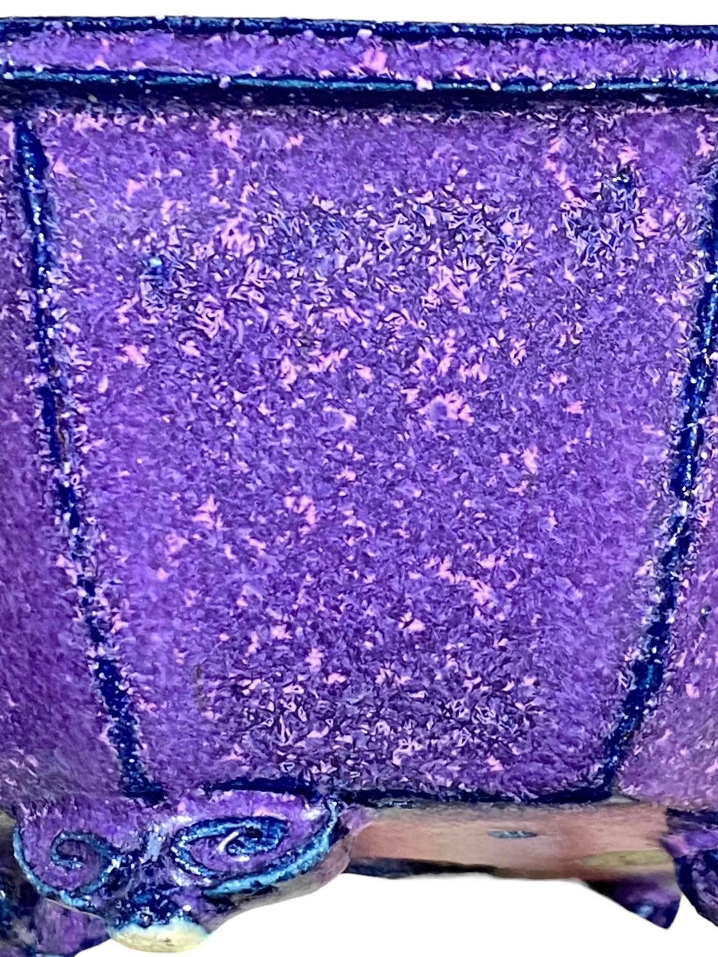 Kiyoshi Kiowai “Fuka” - Beautiful Purple Glazed Octagon Bonsai Pot (4-13/16" wide)