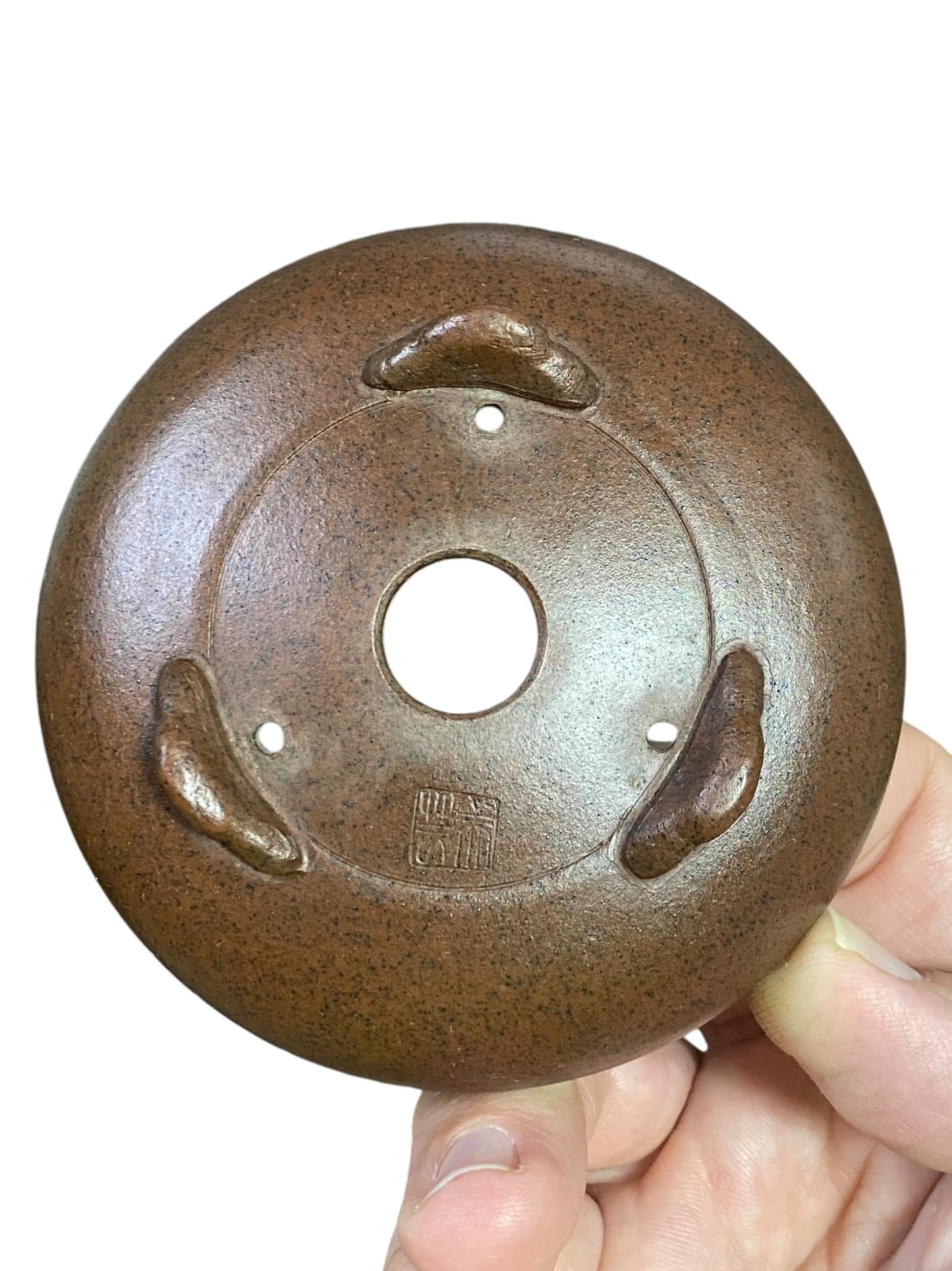 Bigei - Classic Shallow Footed Bowl Bonsai Pot (3-5/8" wide)