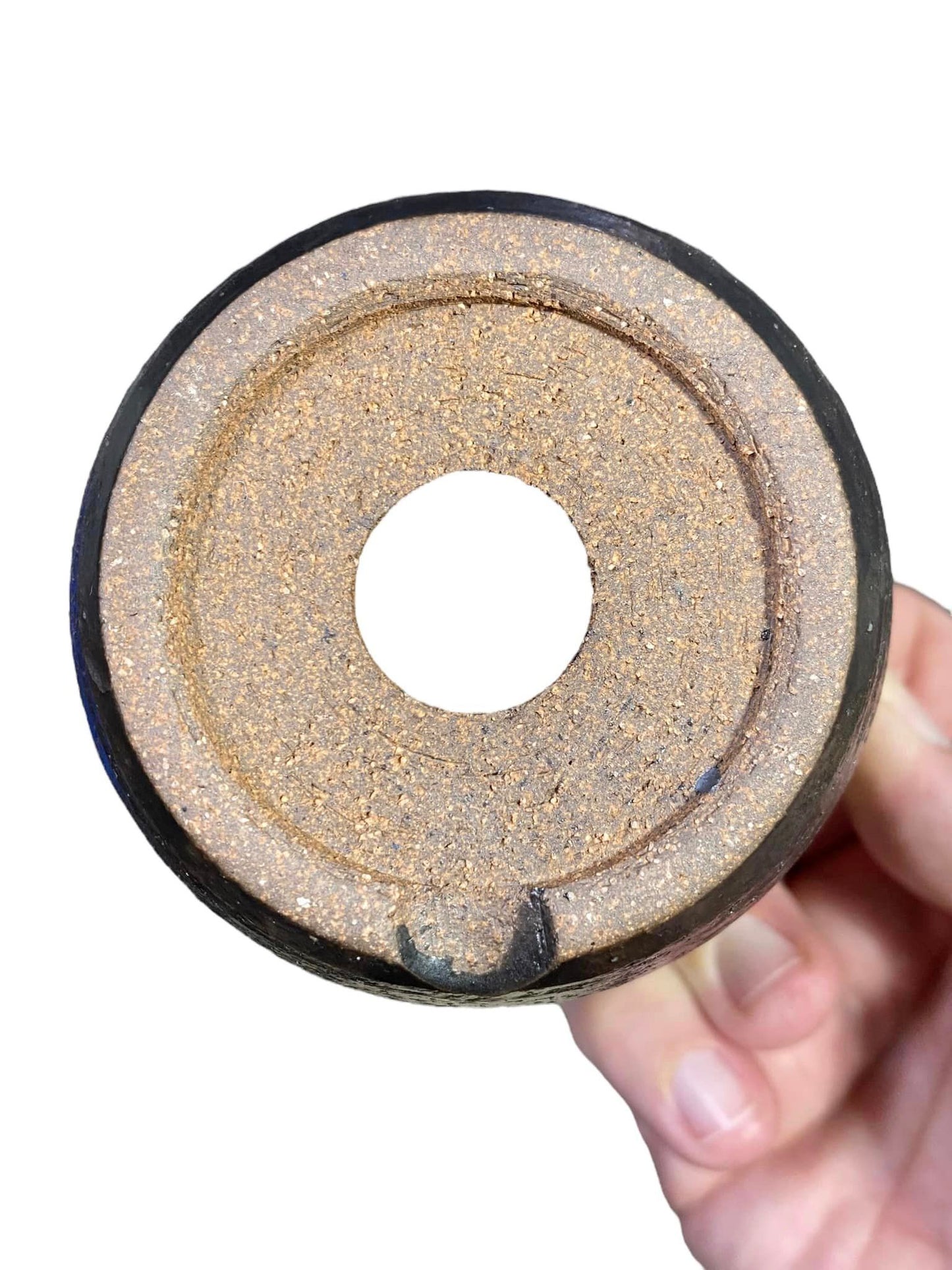 Banko-Yaki - Glazed Bowl Bonsai or Accent Pot (3-9/16" wide)