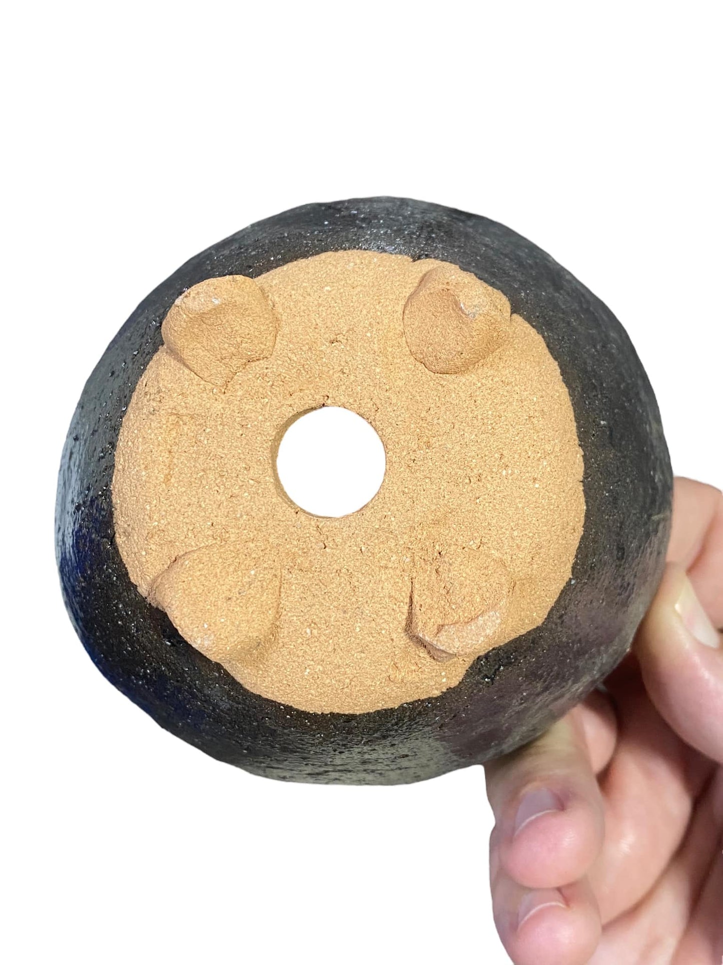 Soma / Japan - Glazed Footed Bowl Bonsai Pot (4-1/8" wide)