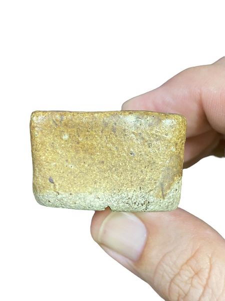 Japanese - Kurinuki Mame Square Bonsai Pot (1-1/2" wide)