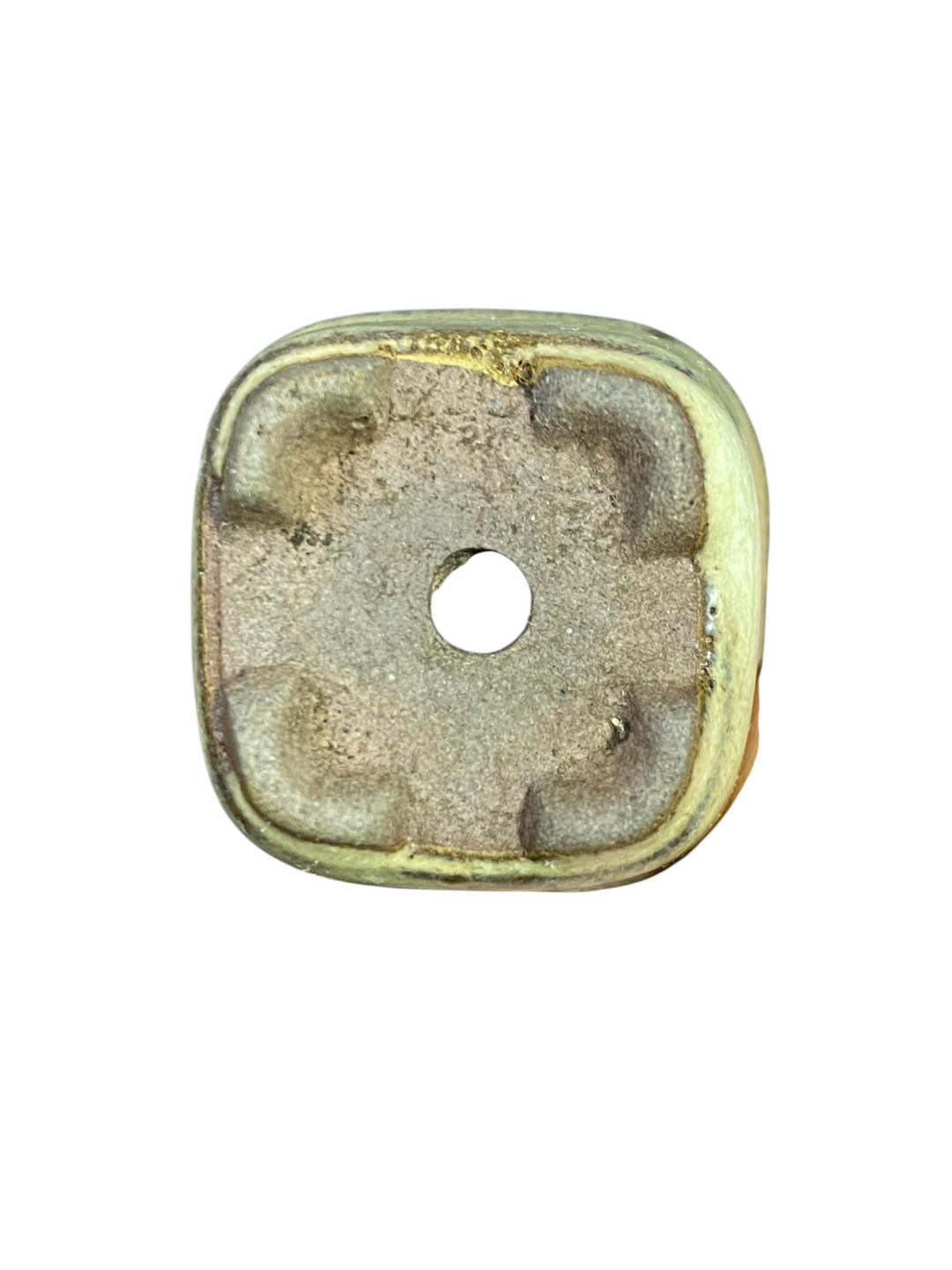 Japanese - Mame Footed Square Bonsai Pot (1-3-16" wide)