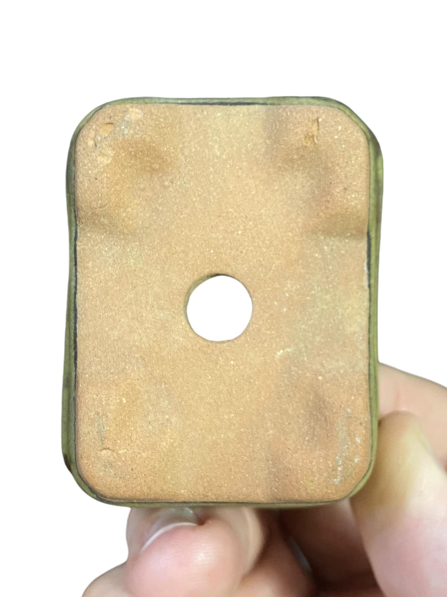 Japanese - Mame Glazed Rectangle Bonsai Pot (2-1/2” wide)