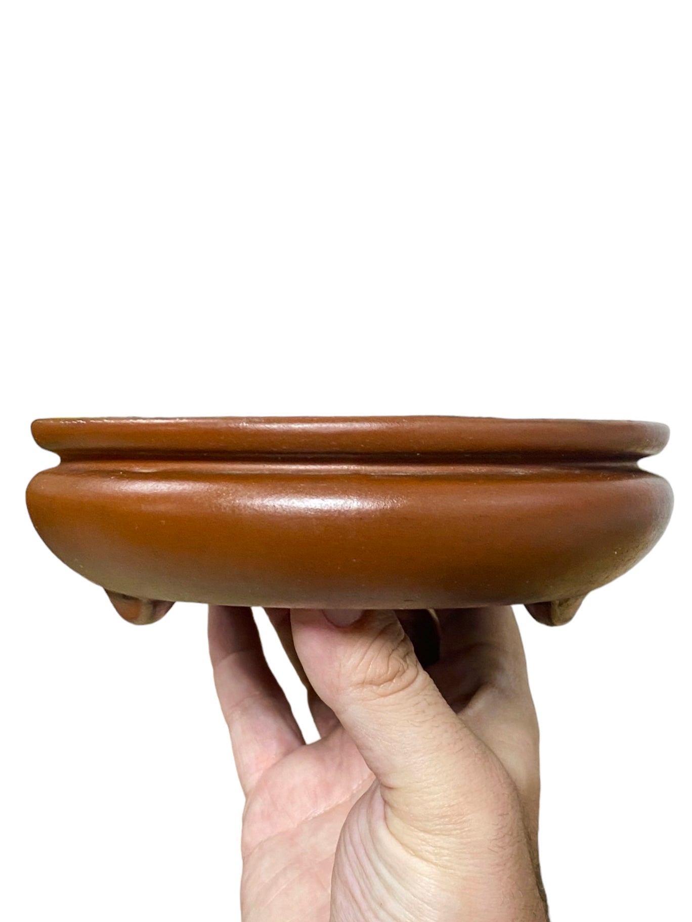 Yamaaki - Large Unglazed Footed Rectangle Bonsai Pot