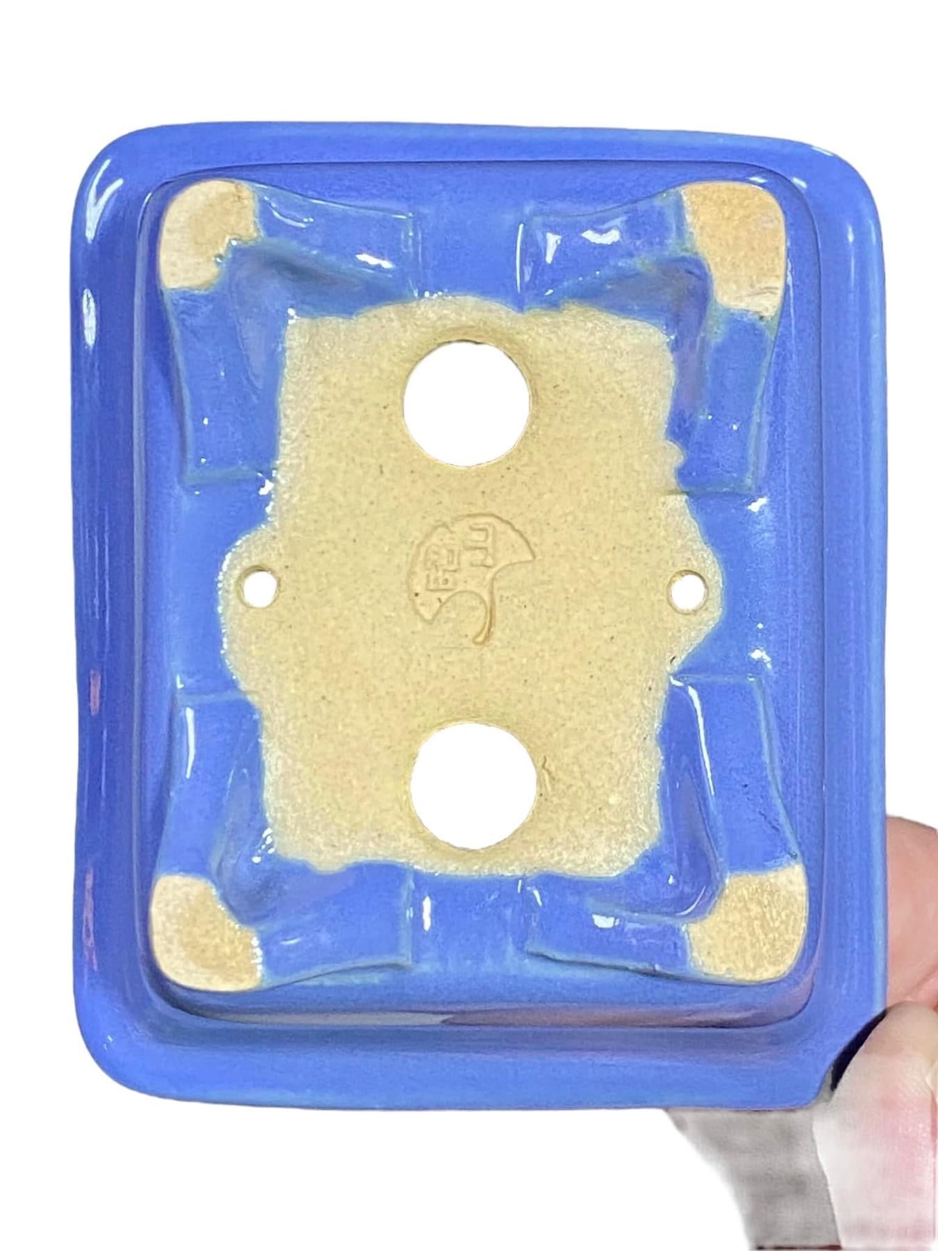 Shozan - Periwinkle Blue Bonsai Pot (3-9/16β wide)