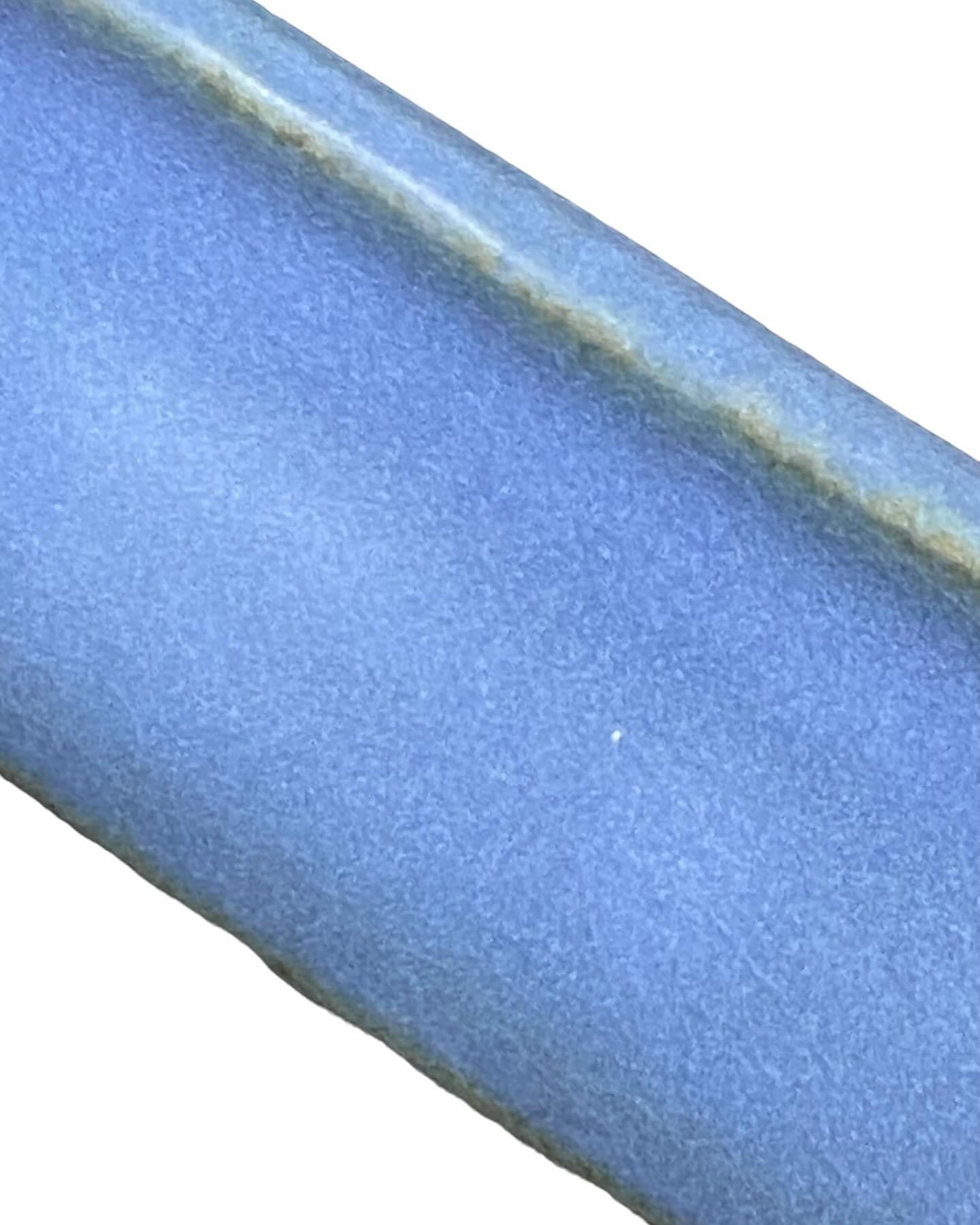 Hattori - Light Blue Glazed Oval Bonsai Pot (5-1/2” wide)