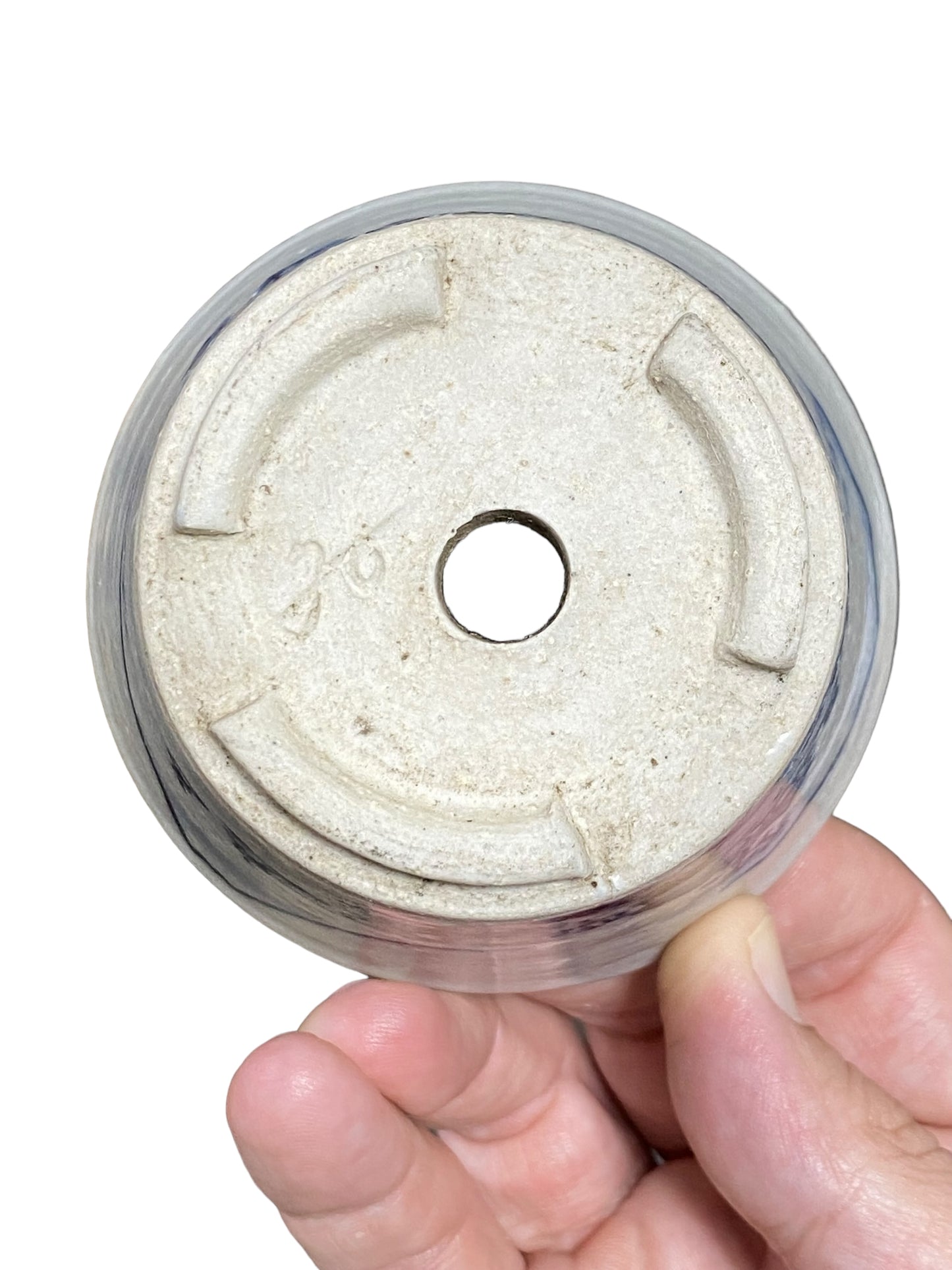 Pained Bowl Bonsai Pot from Japan (3-1/2" wide)