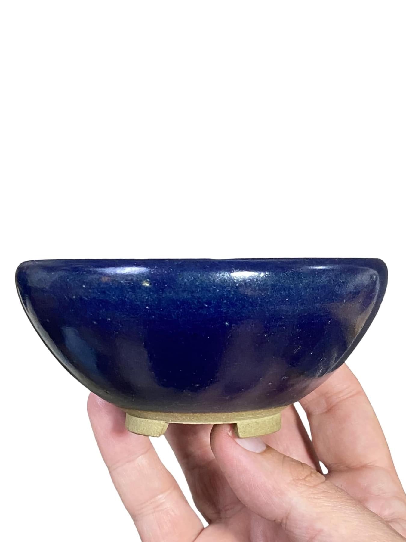 Heian Kosen - Small Footed Bonsai Pot (Discounted) (4-3/4” wide)