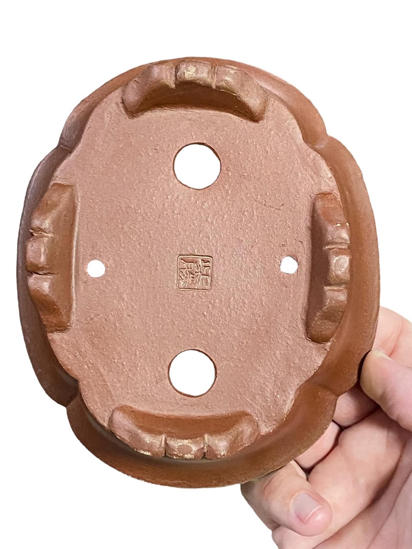 Shibakatsu - Unglazed Mokko Style Bonsai Pot (6-3/16” wide)