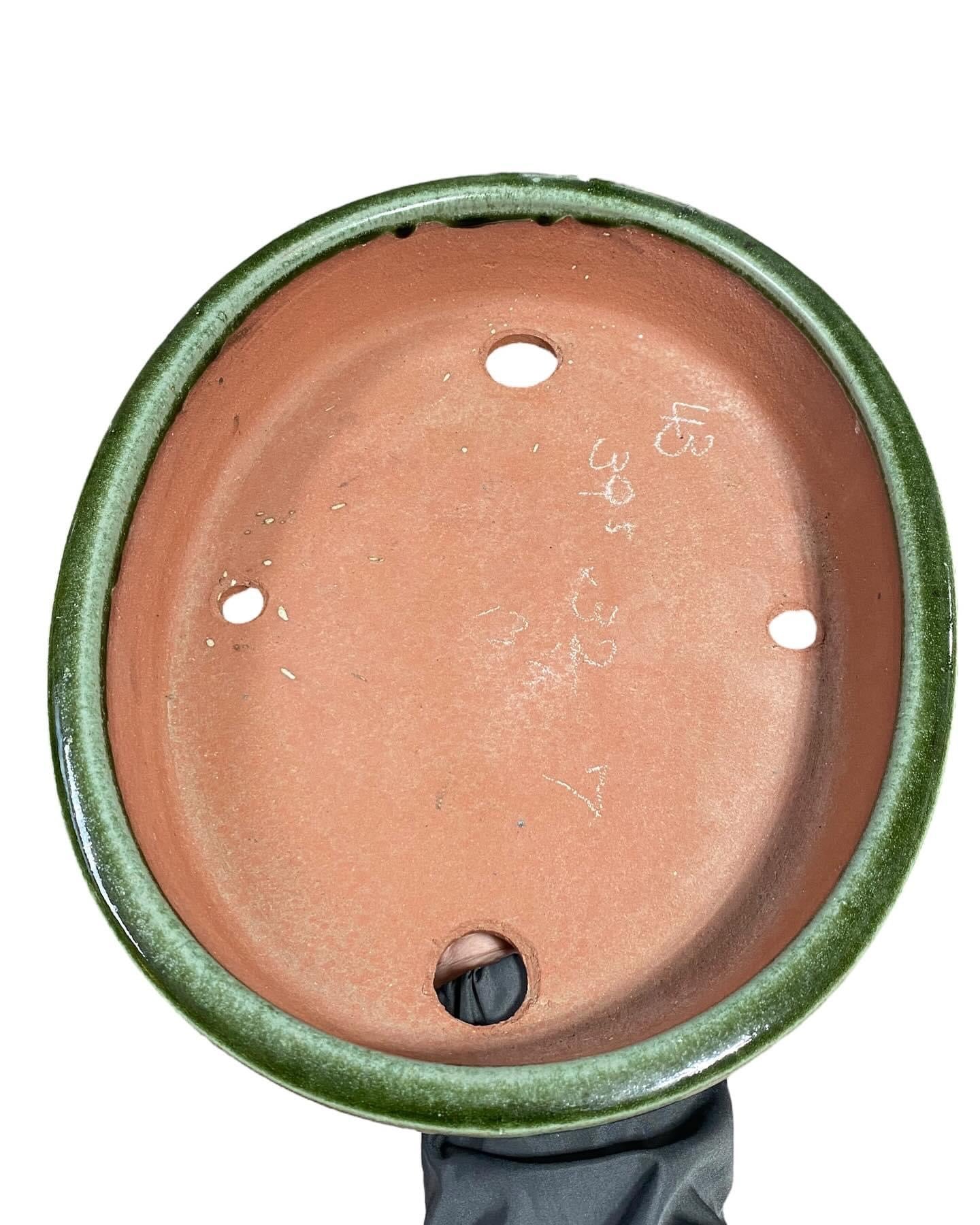 Yozan - Huge and Beautifully Glazed Bonsai Pot (15-5/8 wide)