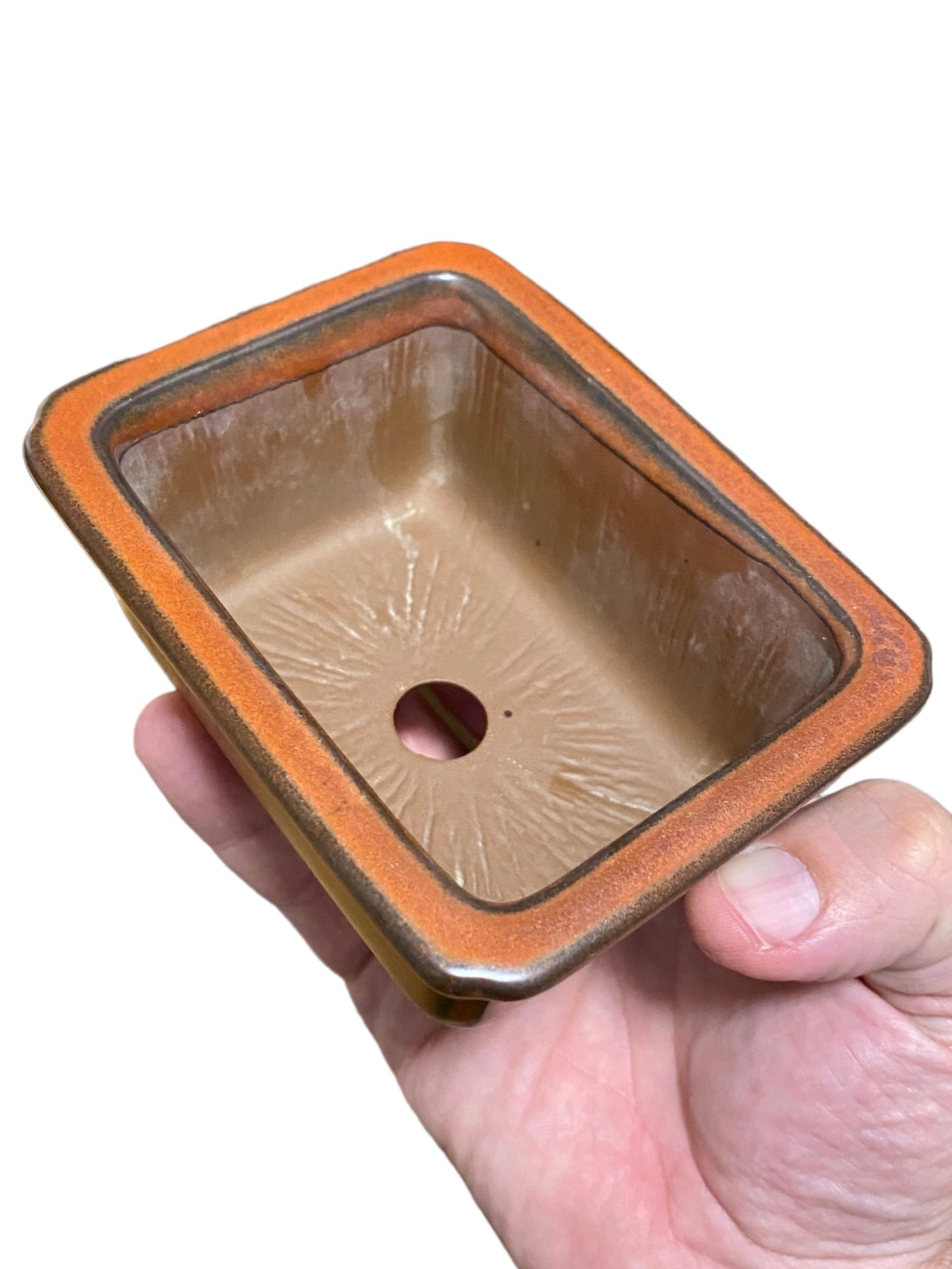 Bunzan - Glazed Rectangle Bonsai or Accent Pot