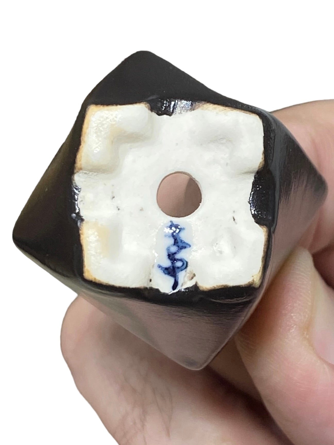 Oshima Mayu - Painted Mame Bonsai or Accent Pot (1-1/4" wide)