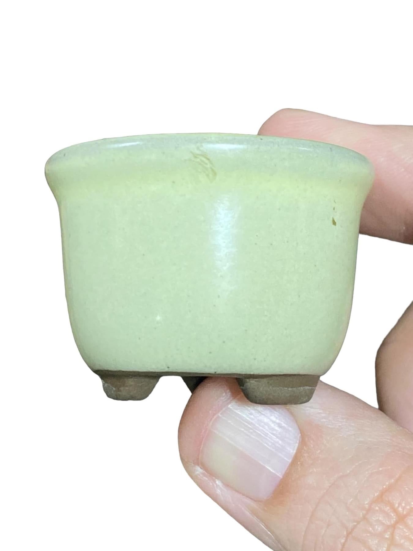 Japanese - Round Bonsai Pot from Japan (1-3/4" wide)