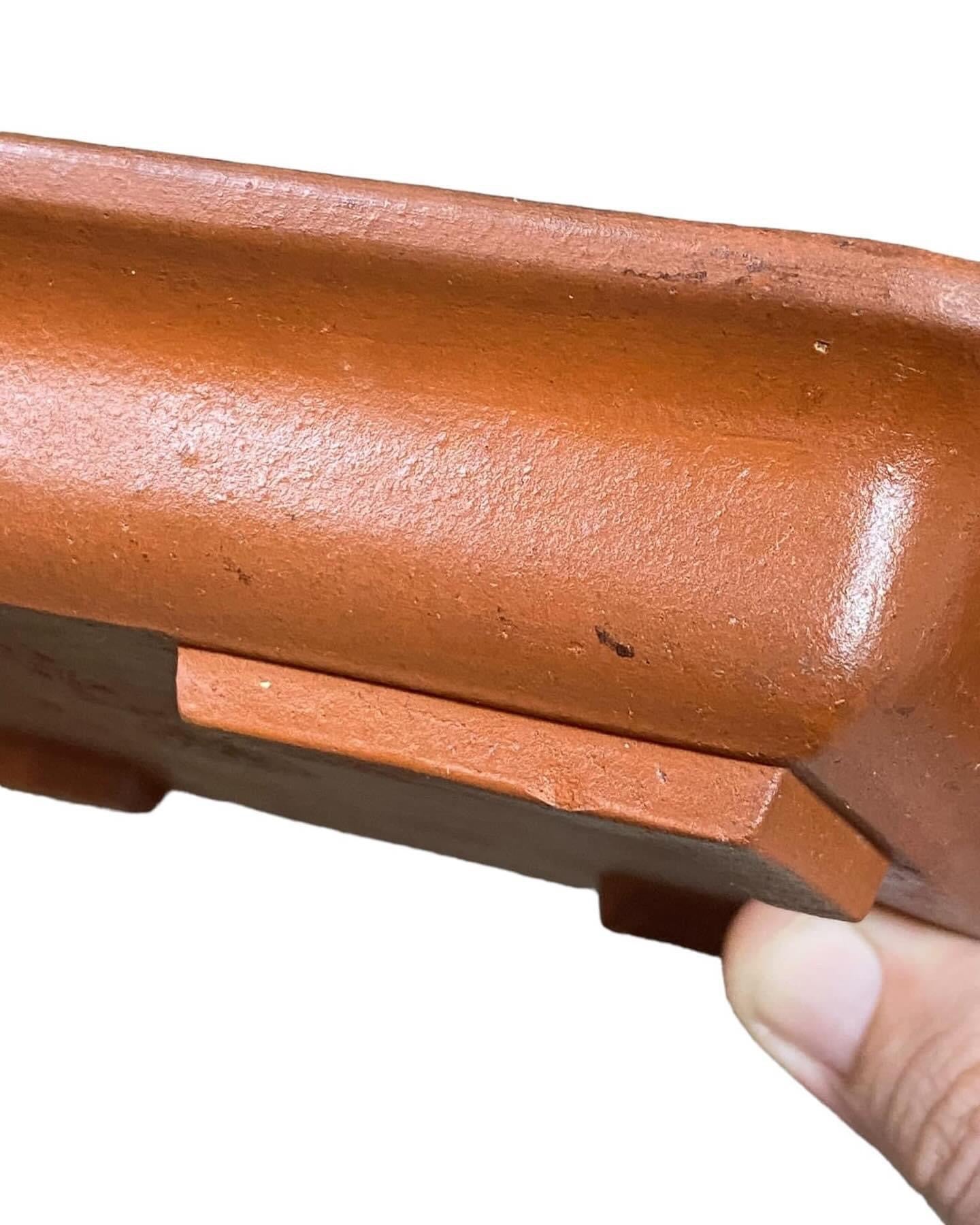 Maruhei - Beautiful Old Rectangle Bonsai Pot (7-15/16” wide)