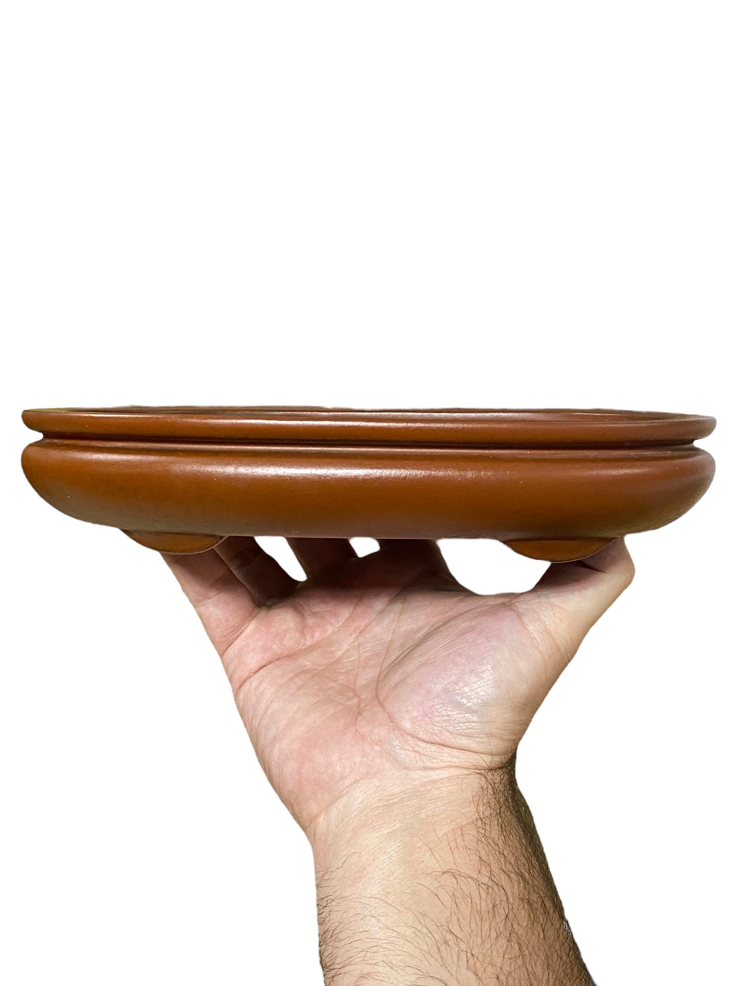 Yamaaki - Large Unglazed Footed Rectangle Bonsai Pot