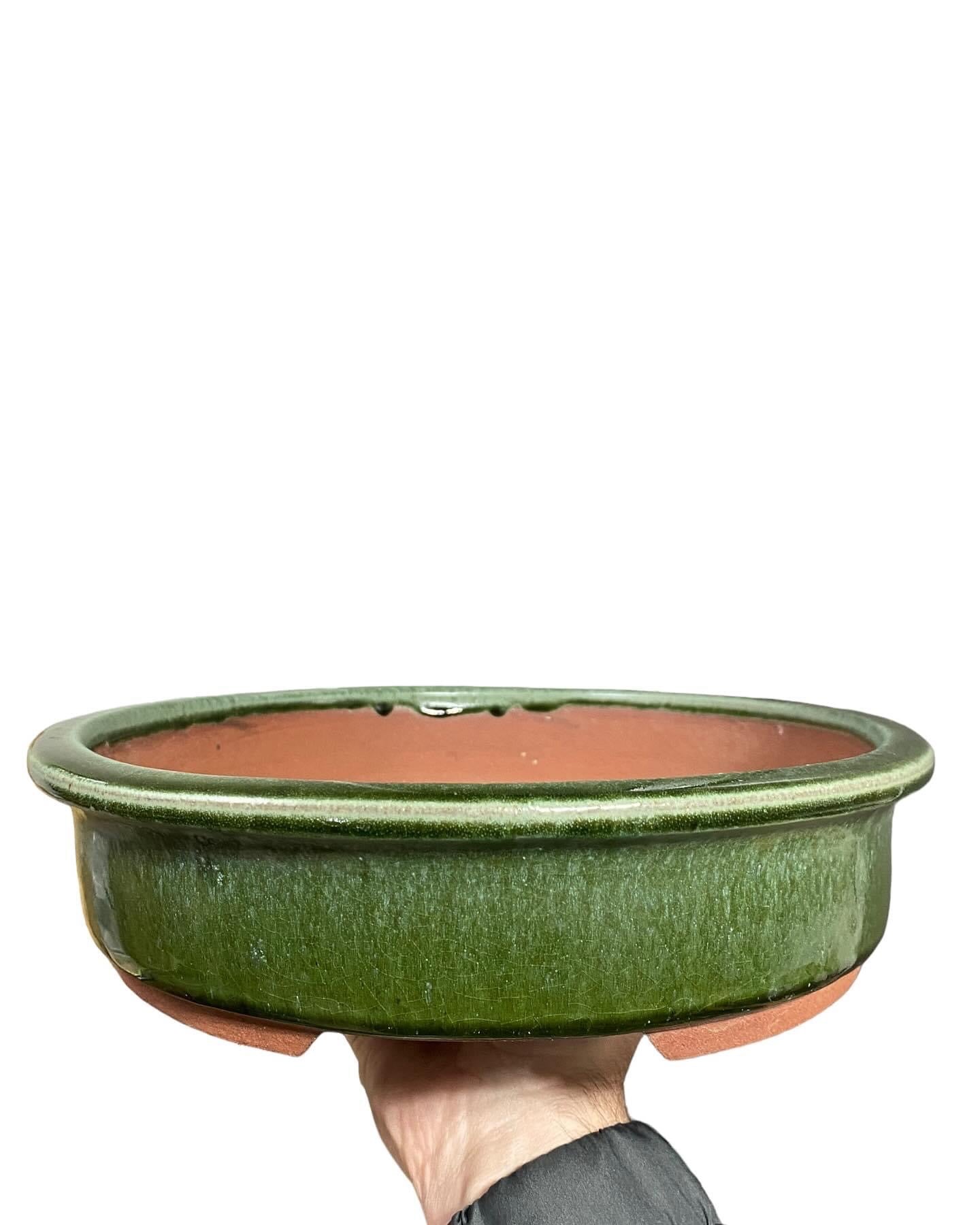 Yozan - Huge and Beautifully Glazed Bonsai Pot (15-5/8 wide)