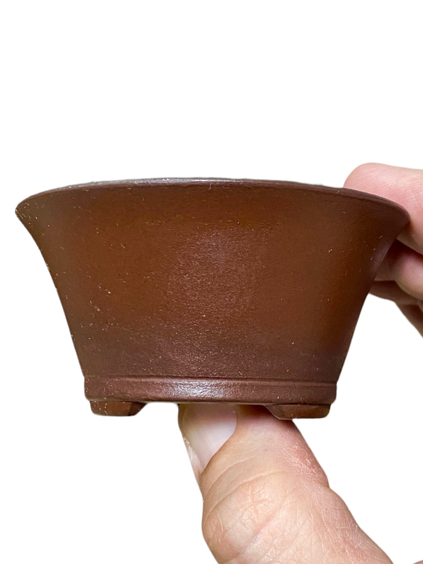 Yamaaki - Unglazed Rimmed Bowl Bonsai Pot